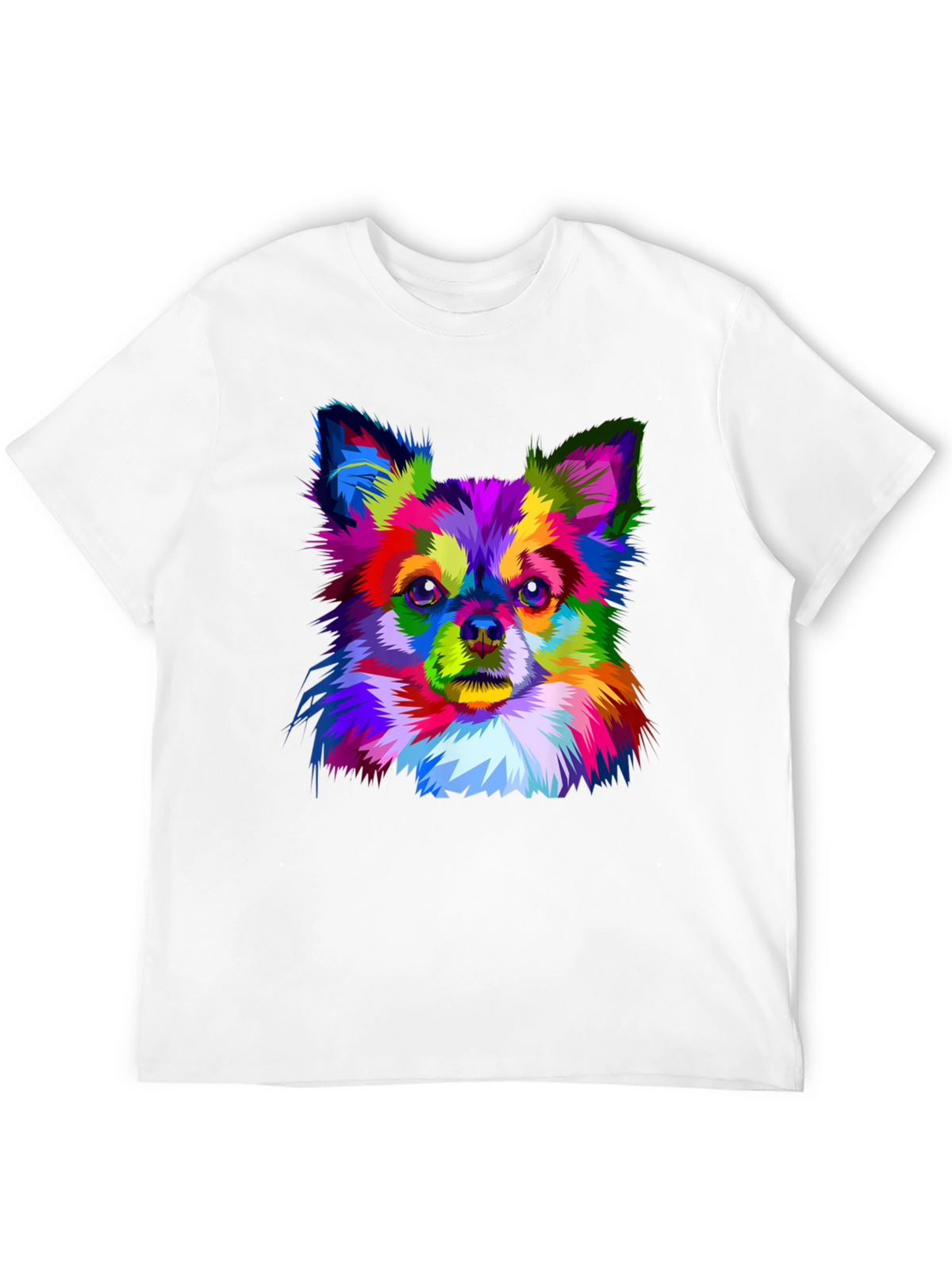 Vibrant Chihuahua Art Print Black T-Shirt