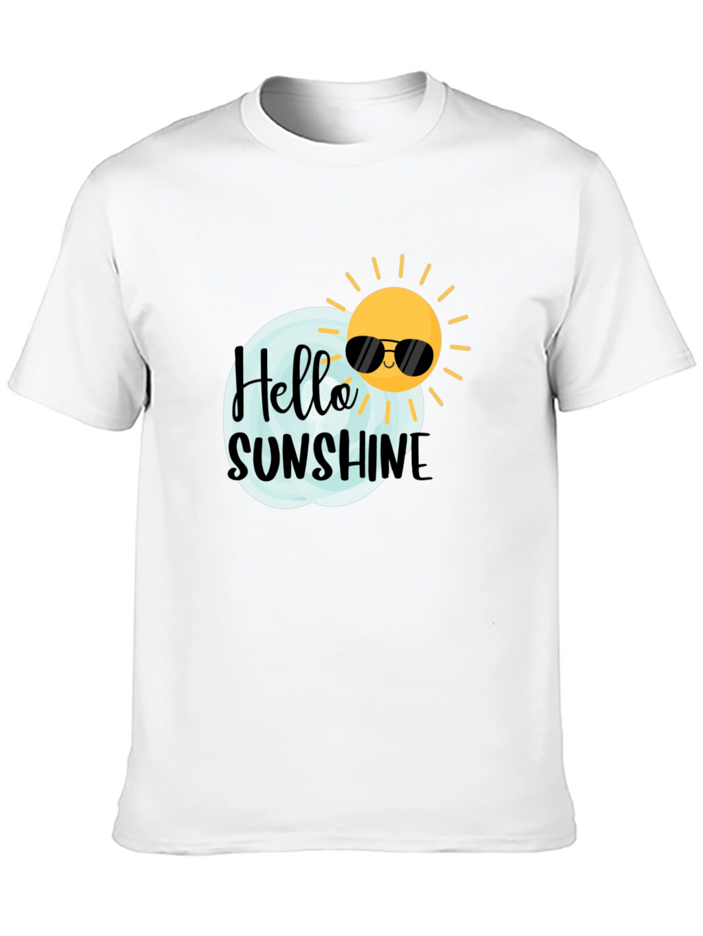 Hello Sunshine Black Graphic Tee