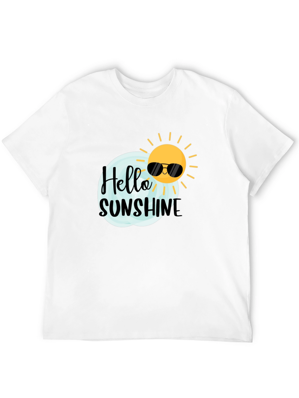 Hello Sunshine Black Graphic Tee