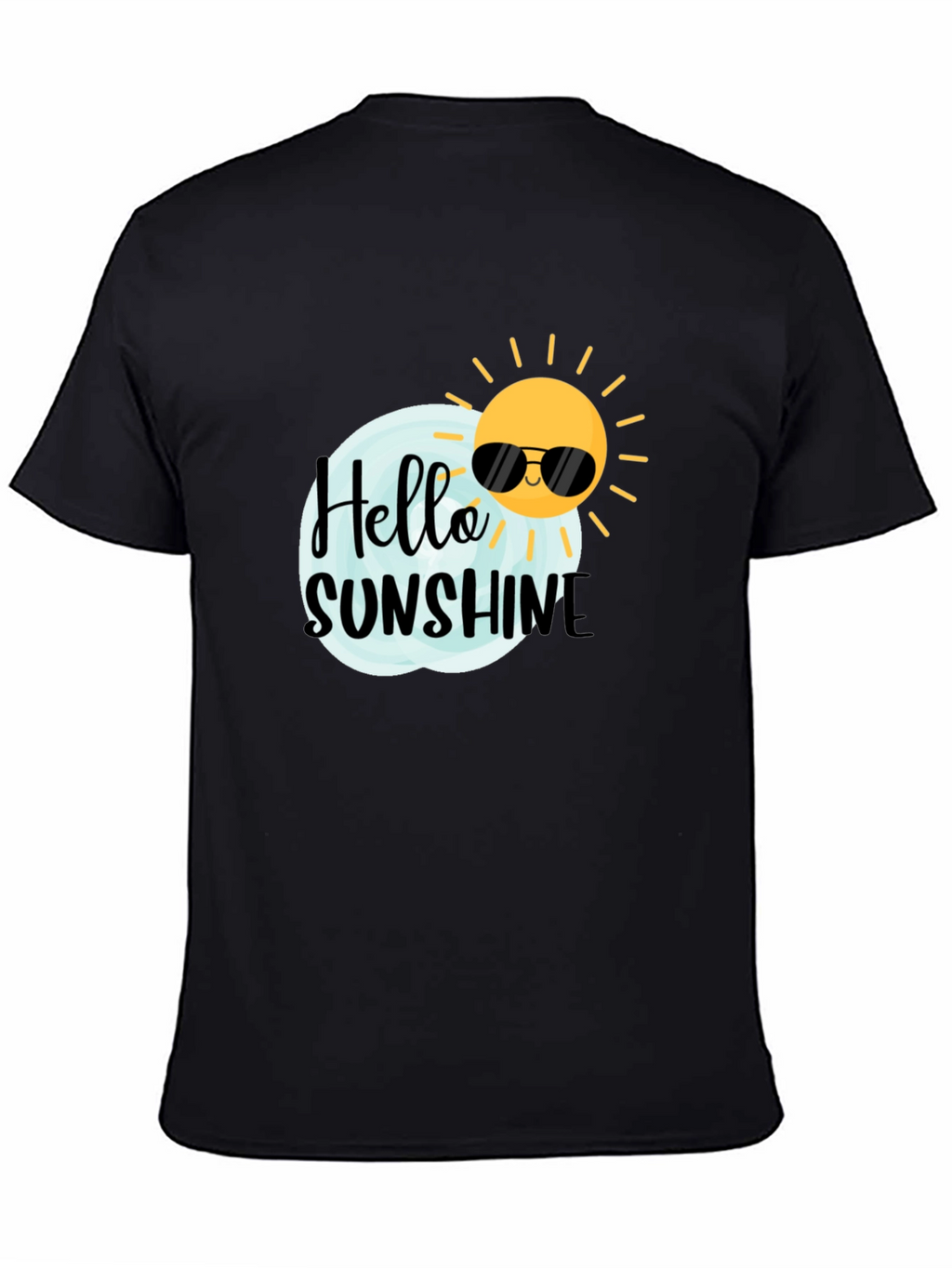 Hello Sunshine Black Graphic Tee