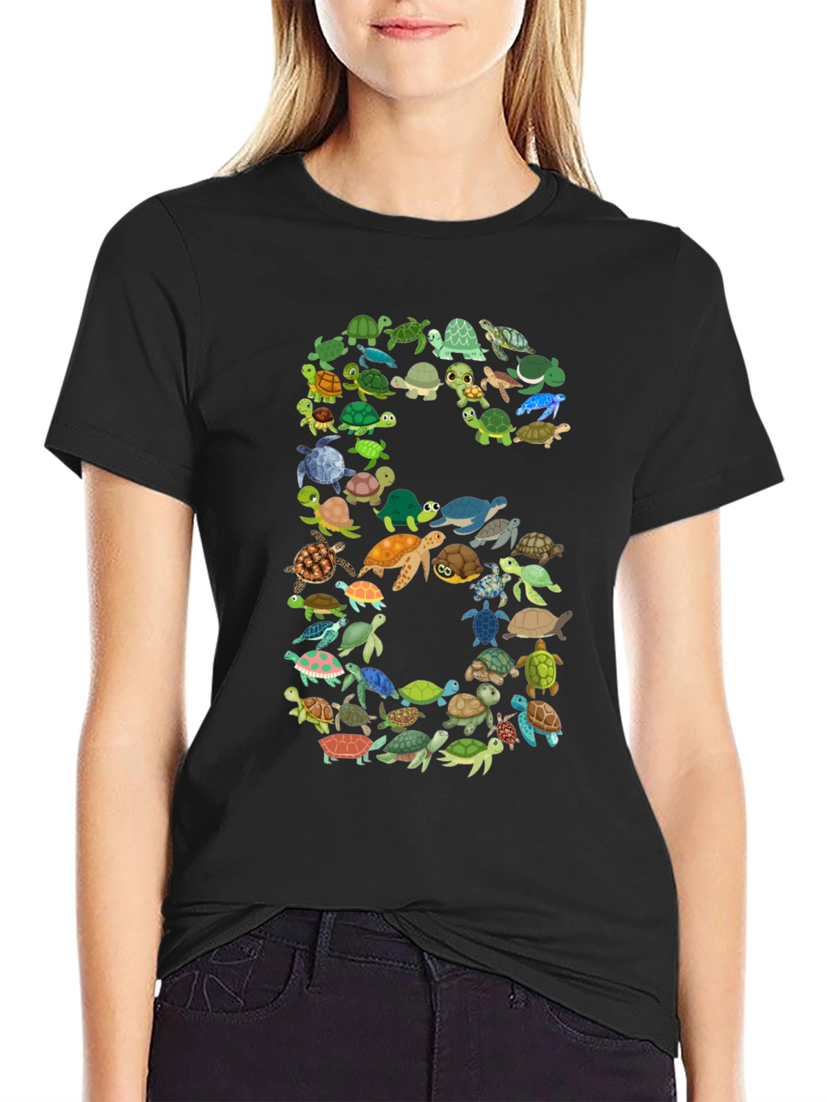 Turtle Number 6 T-Shirt - Birthday Gift