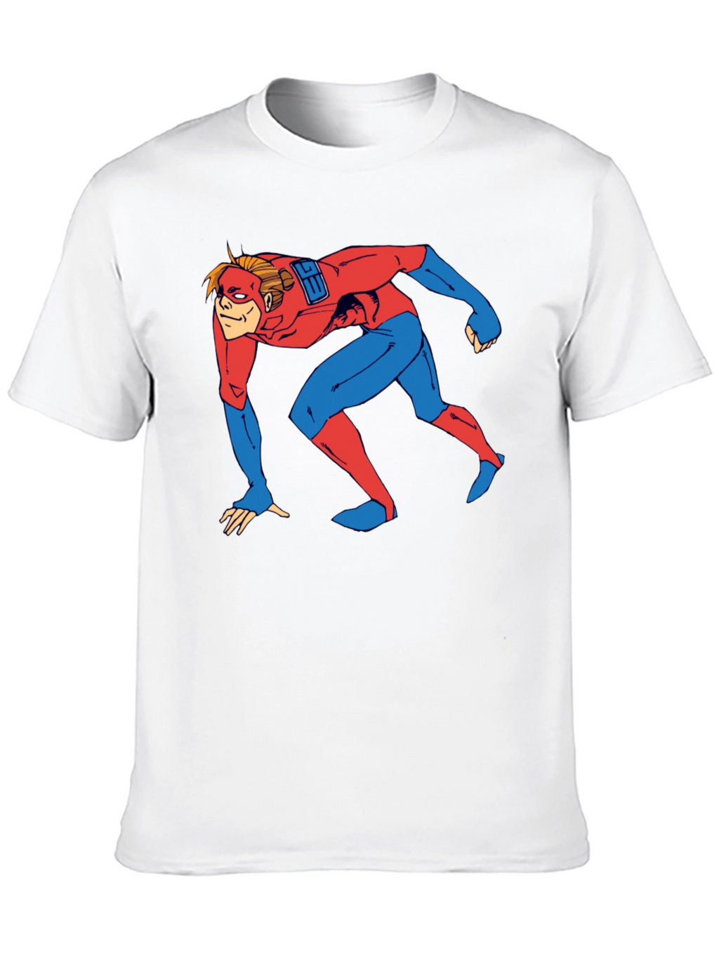 Superhero Crawl Graphic T-Shirt - Comic Book Style