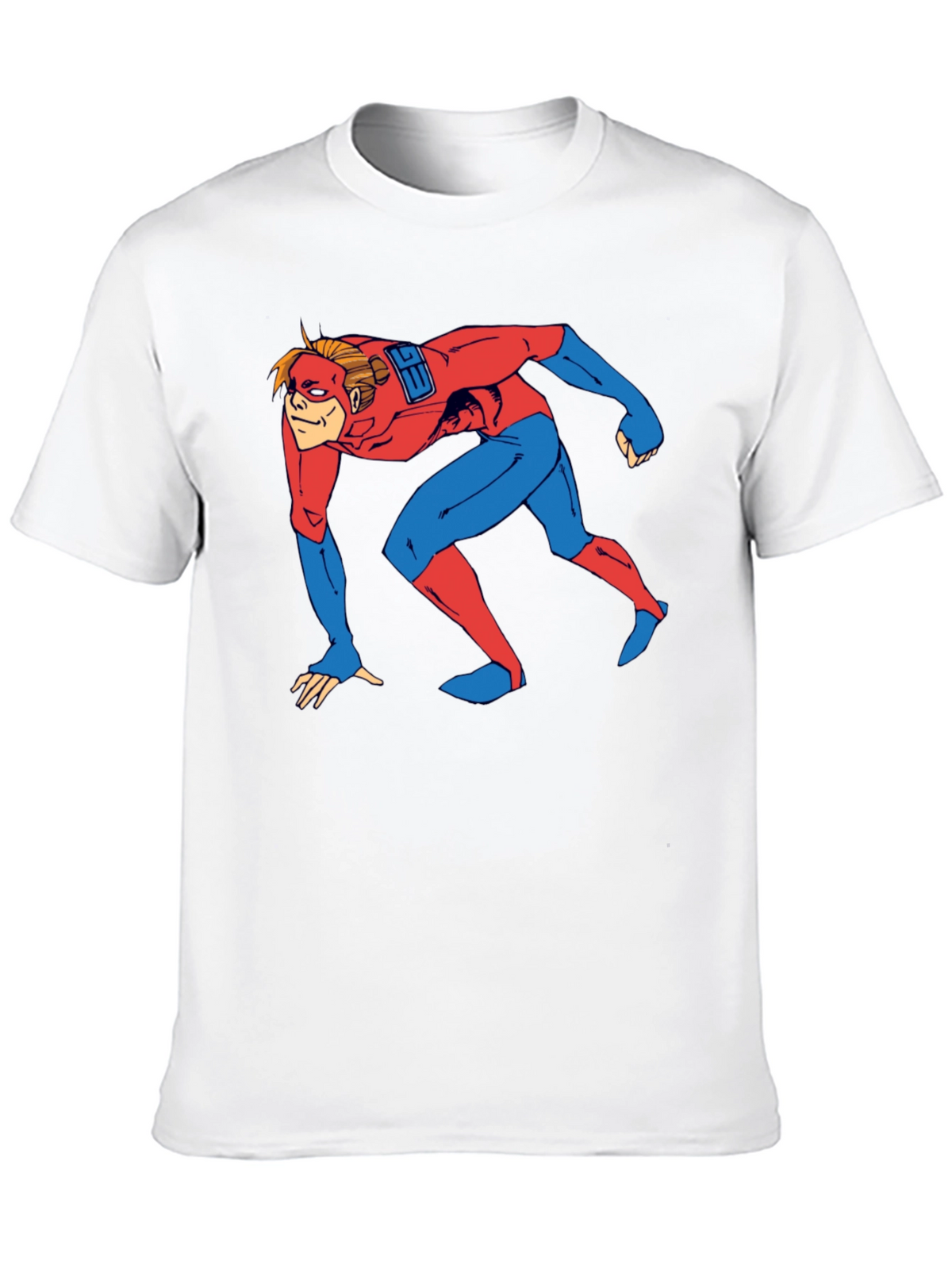 Superhero Crawl Graphic T-Shirt - Comic Book Style