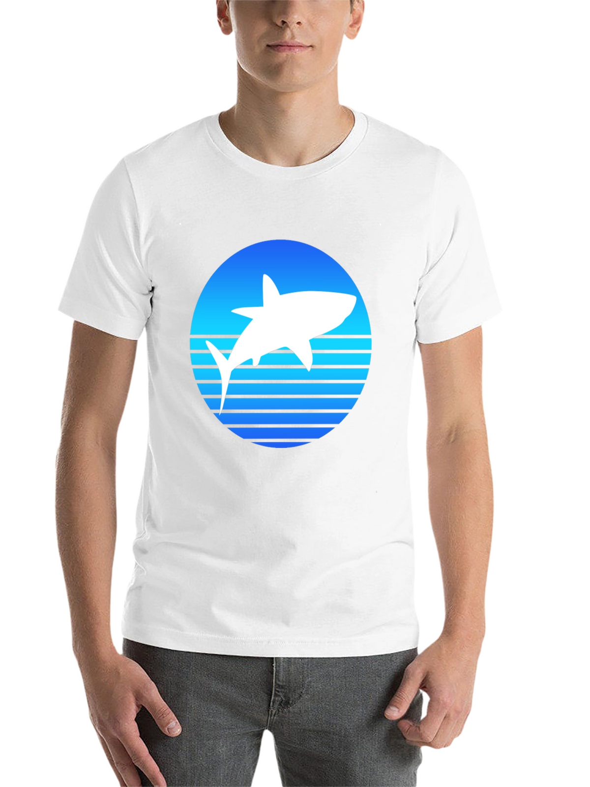 Shark Silhouette Graphic Tee