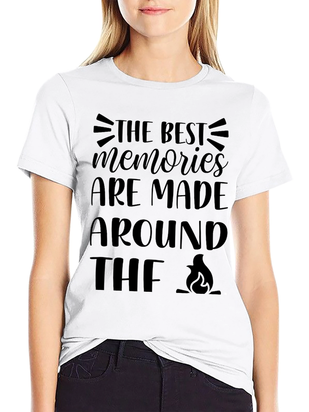 Campfire Memories Black Graphic Tee