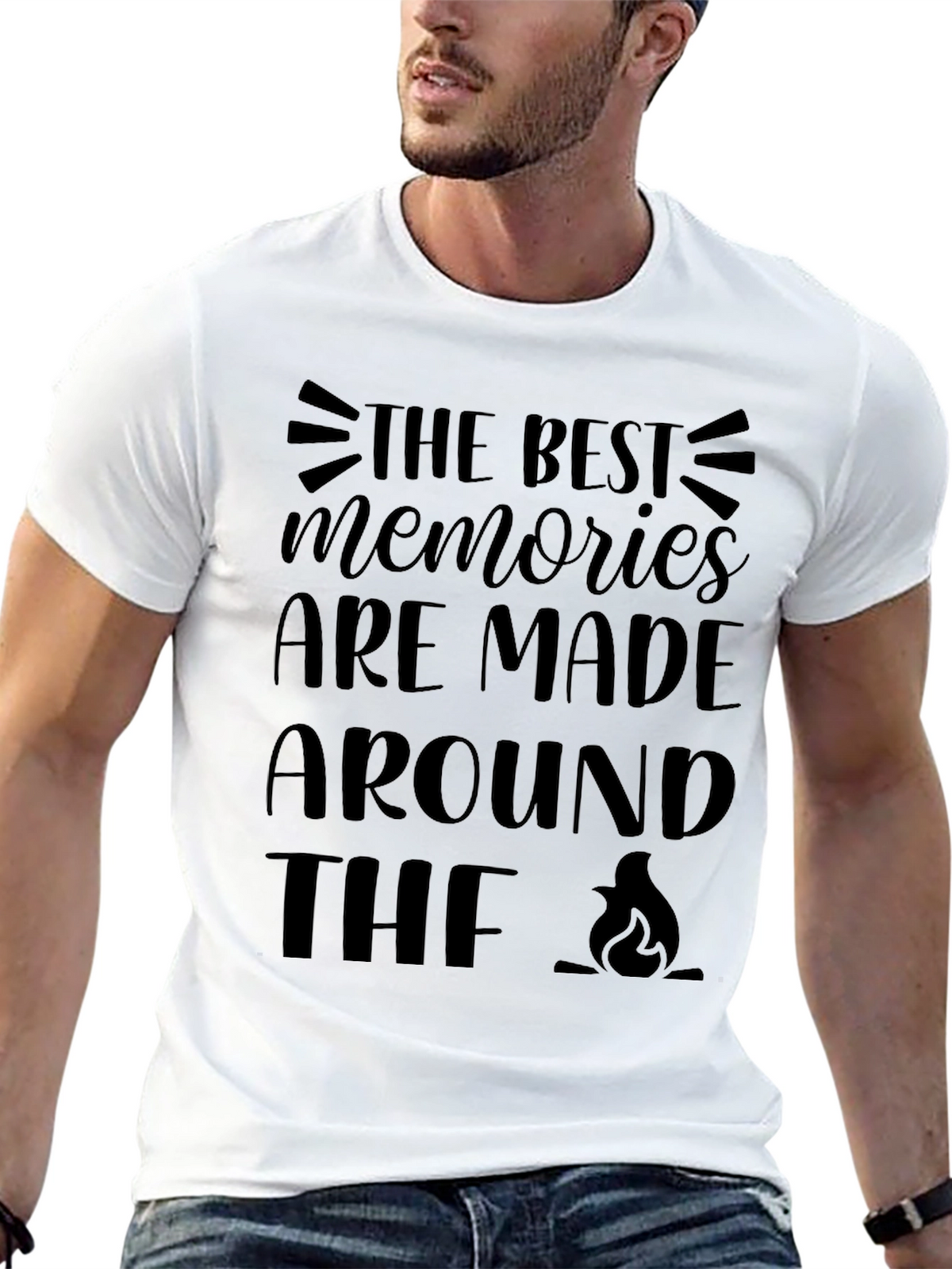 Campfire Memories Black Graphic Tee