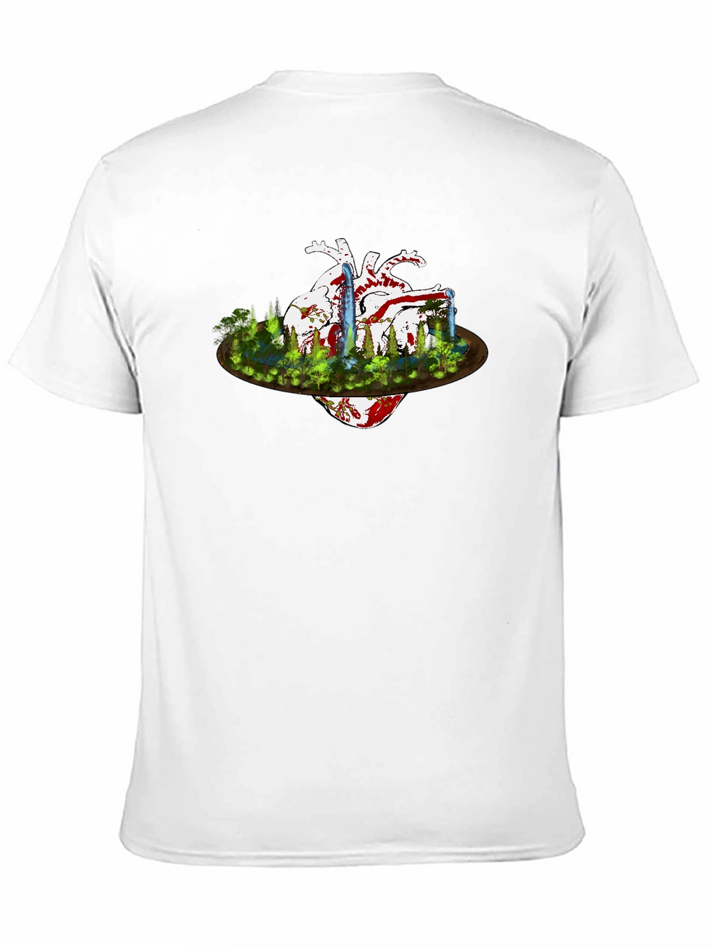 Heart & Nature Graphic Black T-Shirt