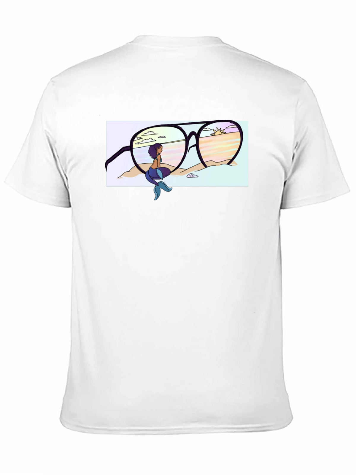 Mermaid Beach Sunglasses Graphic T-Shirt