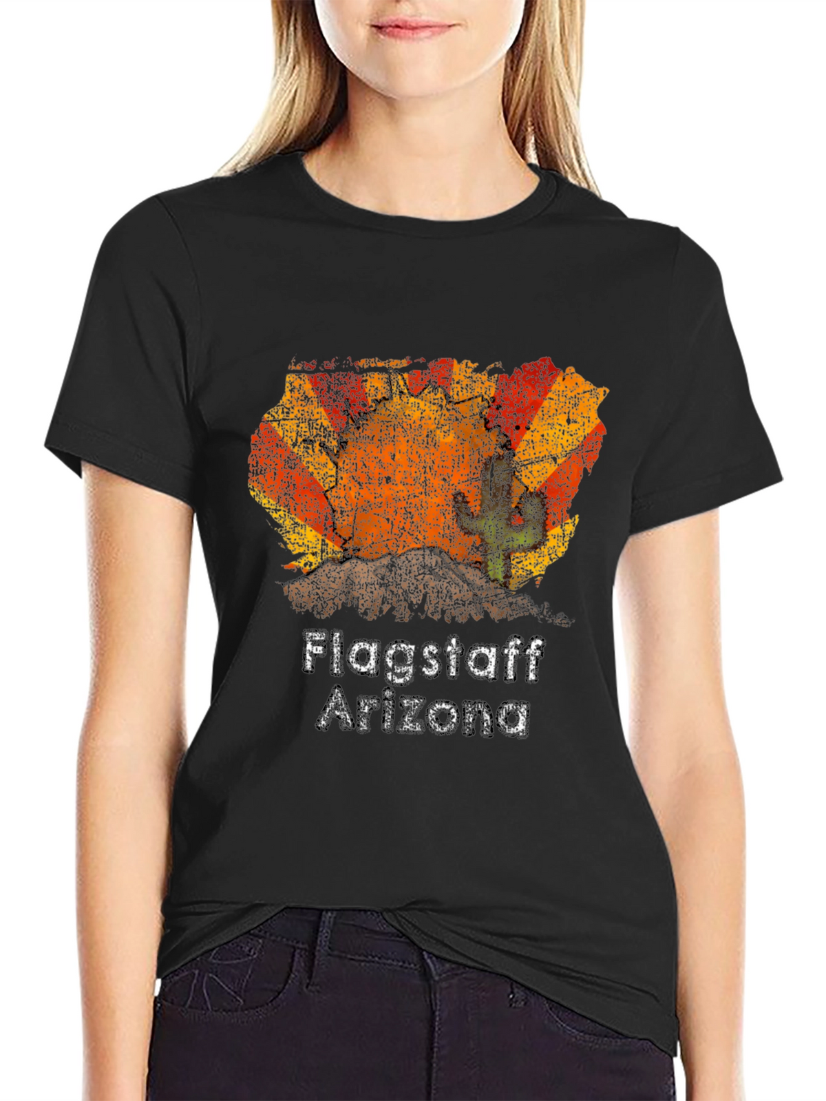 Flagstaff Arizona Graphic Tee - Desert Cactus T-Shirt