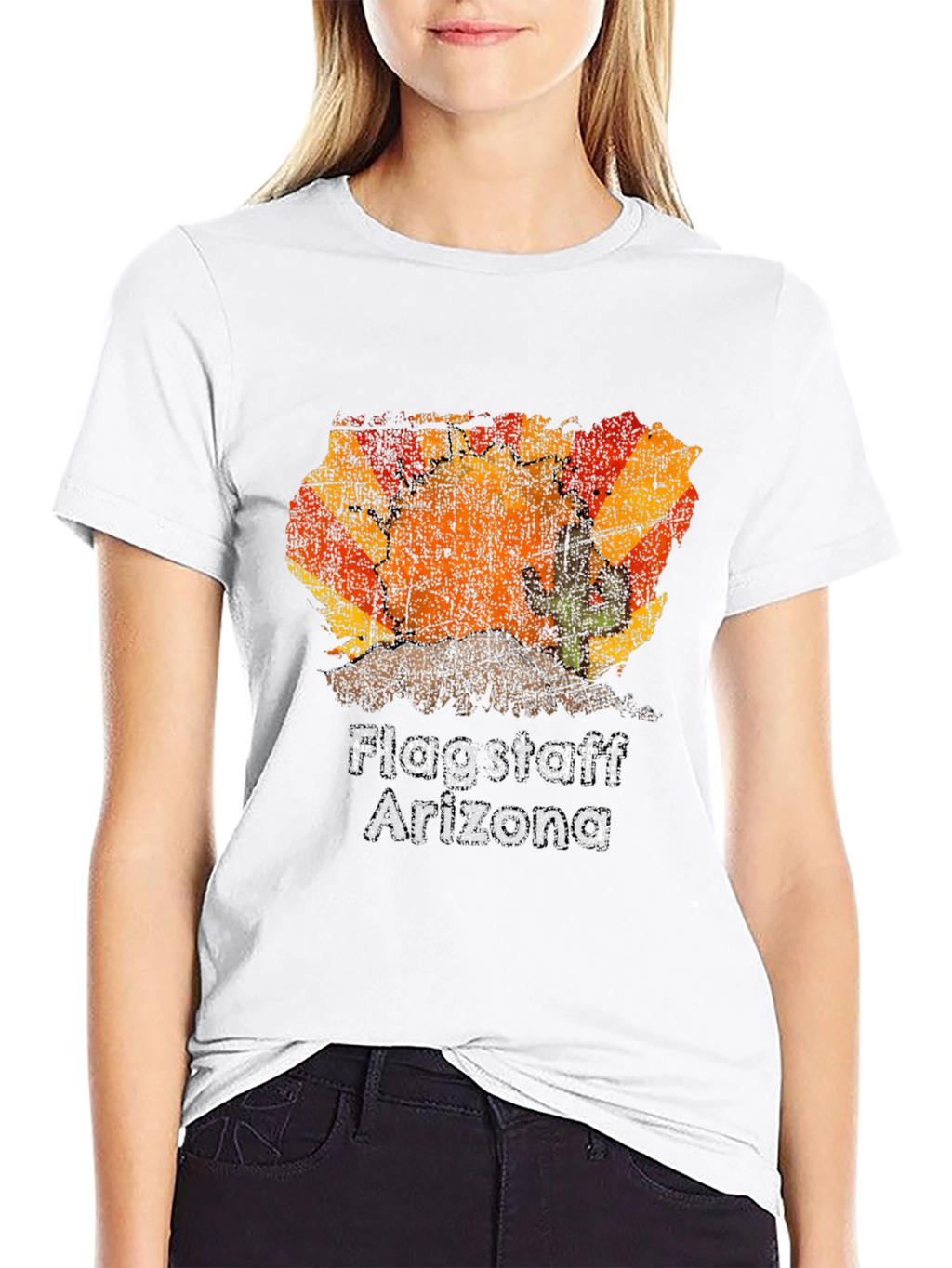 Flagstaff Arizona Graphic Tee - Desert Cactus T-Shirt