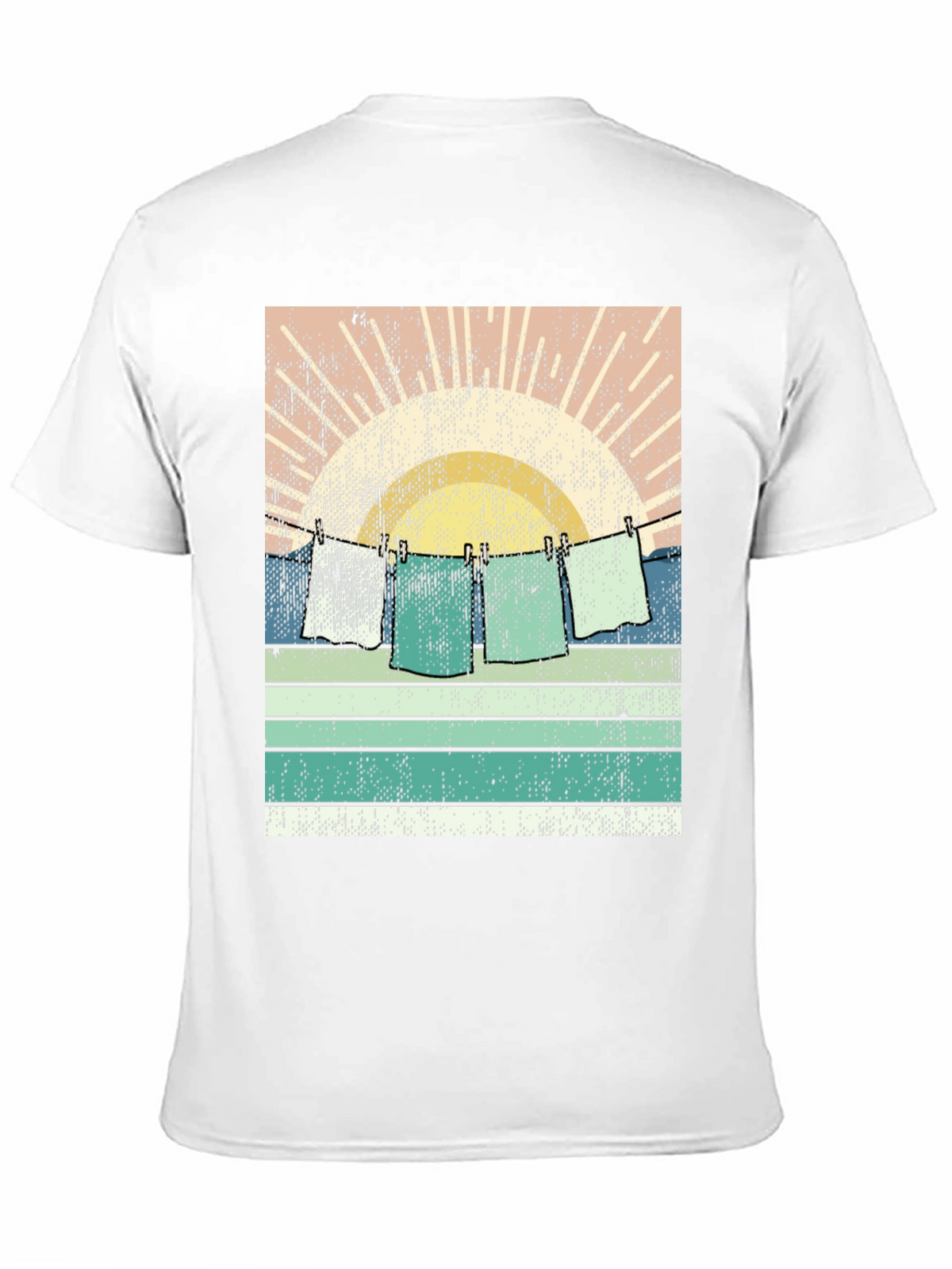 Retro Sunset Laundry T-Shirt