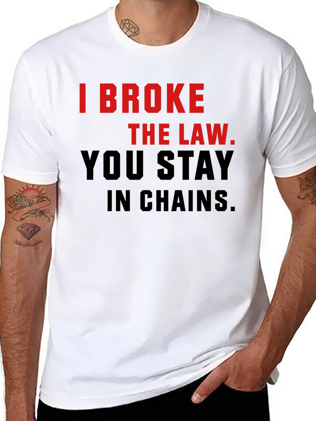I Broke The Law T-Shirt - Bold Statement Tee