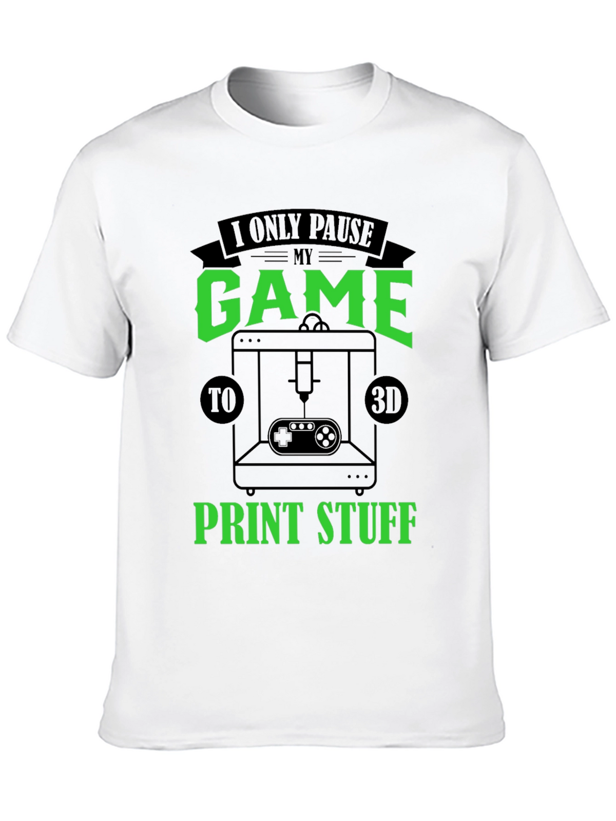 Gamer 3D Print T-Shirt