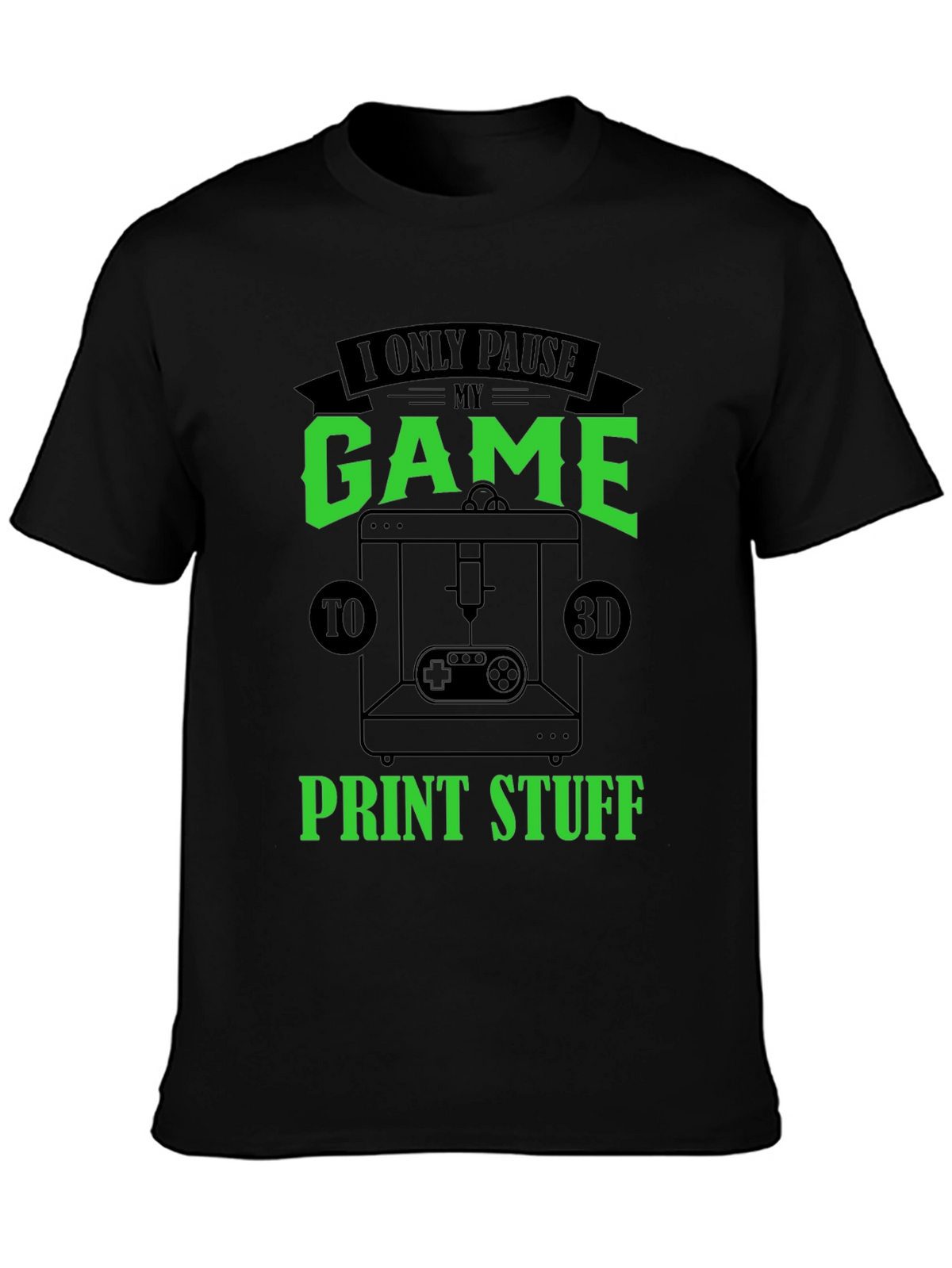 Gamer 3D Print T-Shirt