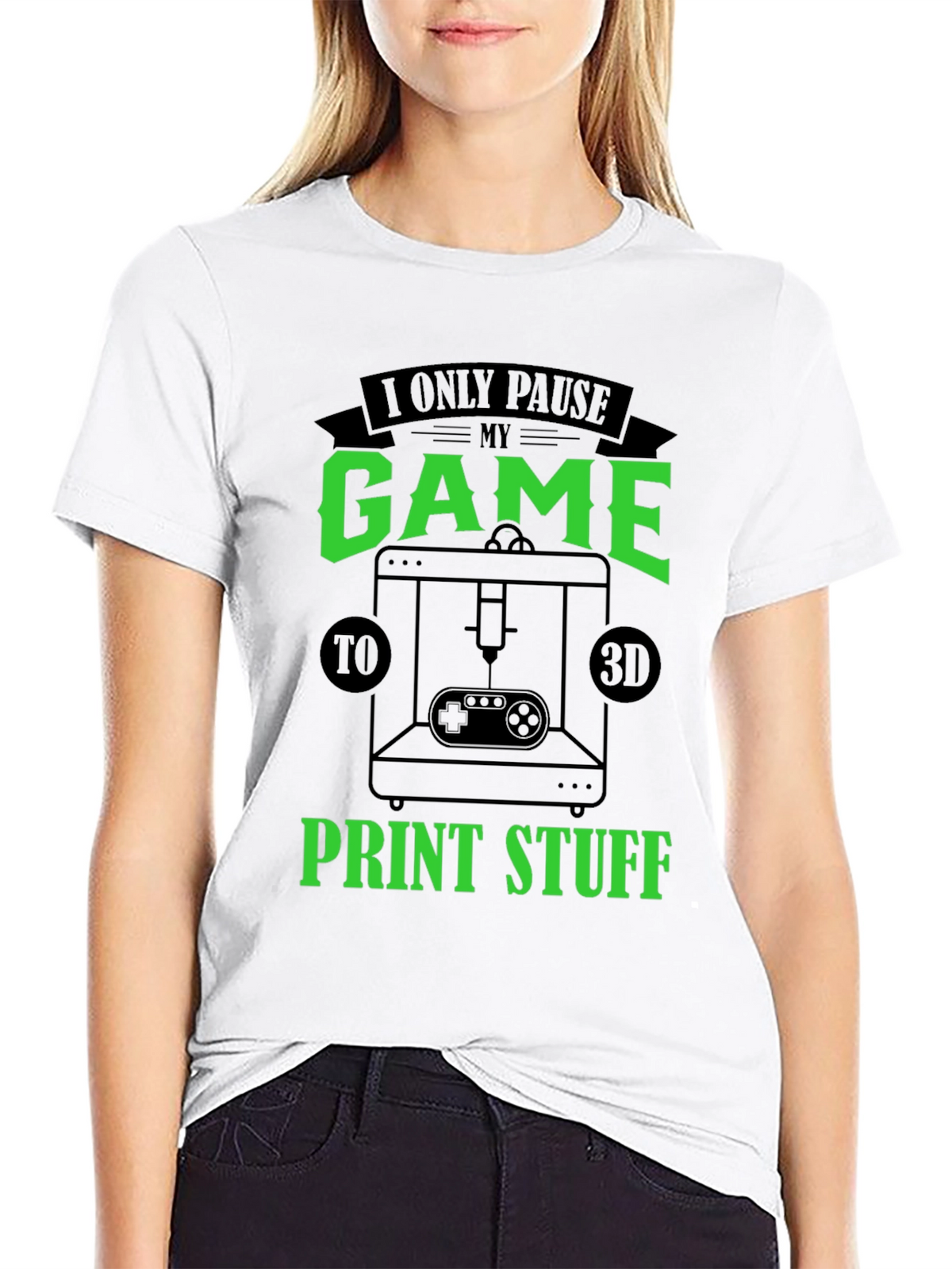 Gamer 3D Print T-Shirt