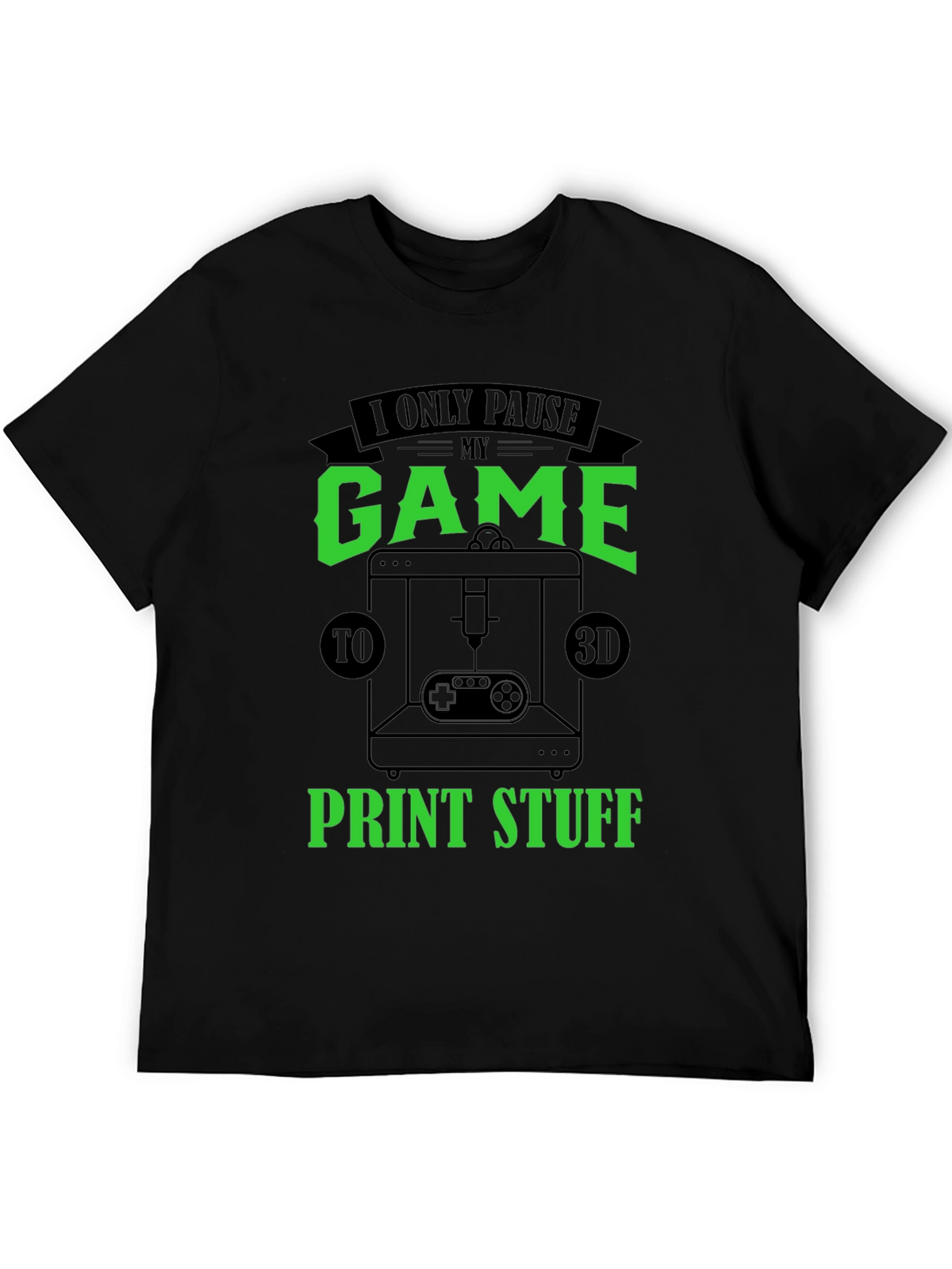 Gamer 3D Print T-Shirt