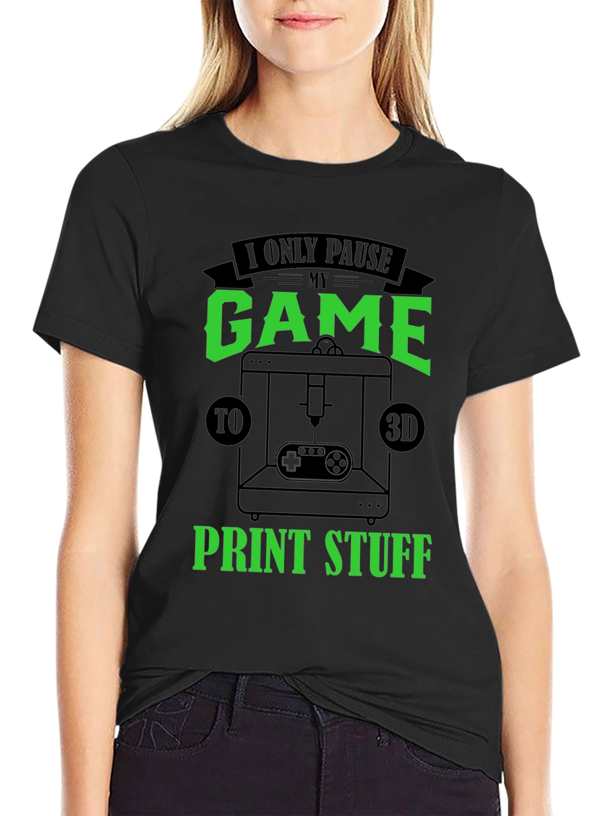 Gamer 3D Print T-Shirt