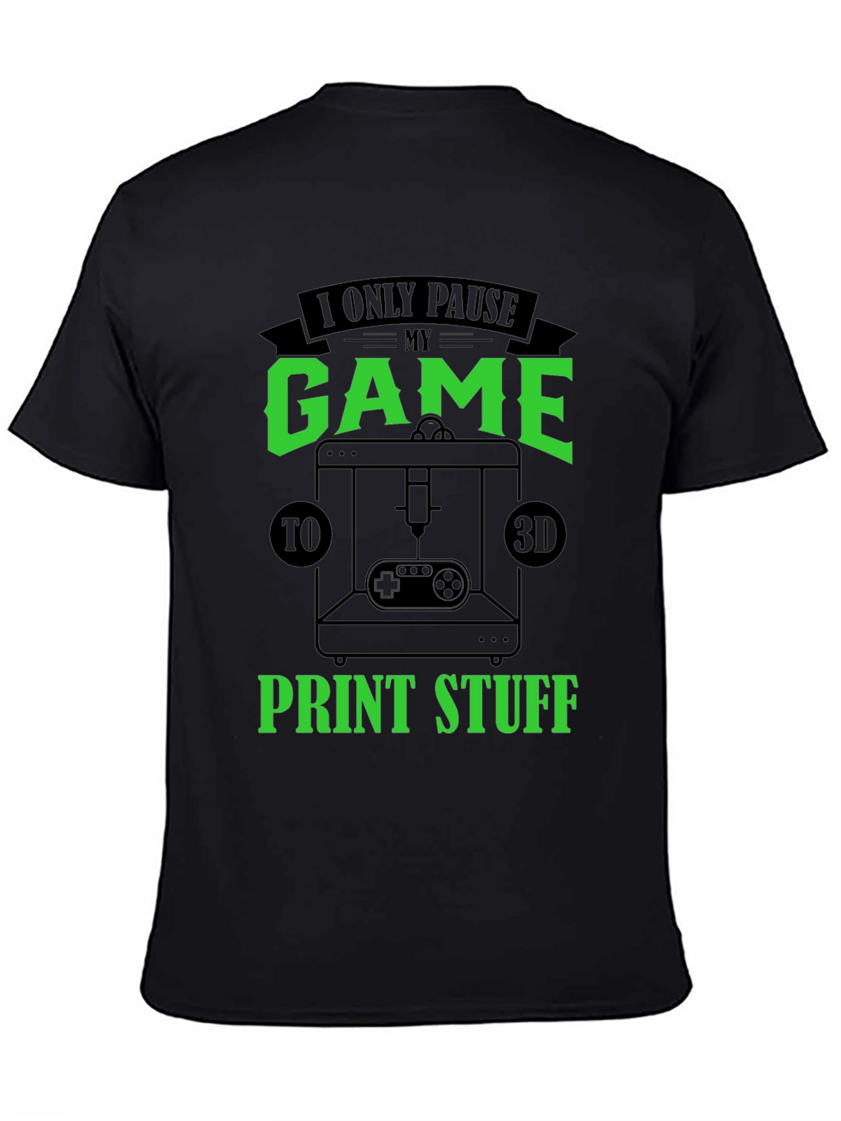 Gamer 3D Print T-Shirt
