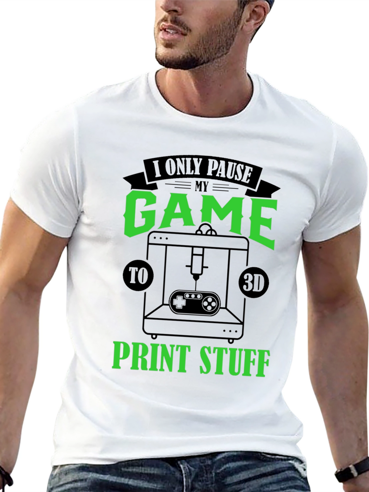 Gamer 3D Print T-Shirt
