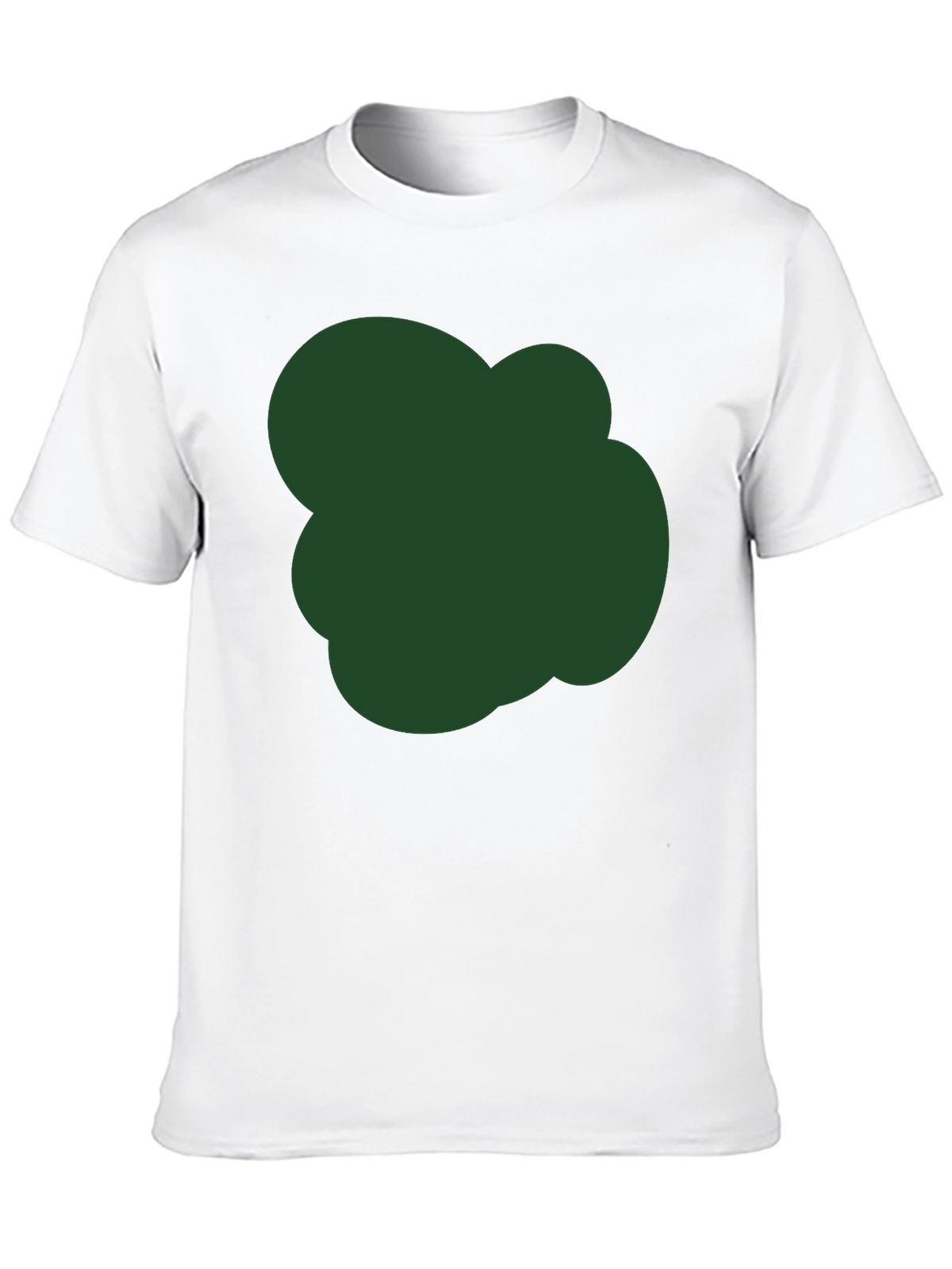 Modern Black T-Shirt with Unique Green Graphic