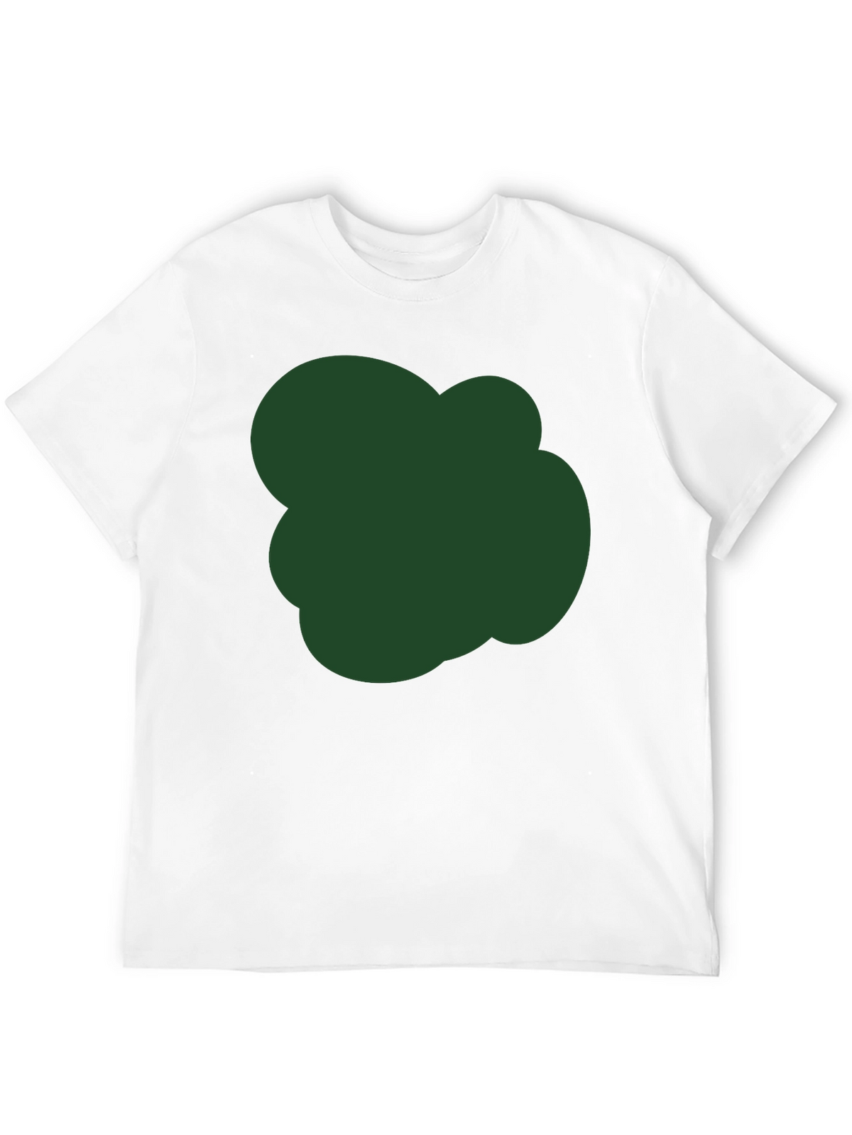 Modern Black T-Shirt with Unique Green Graphic