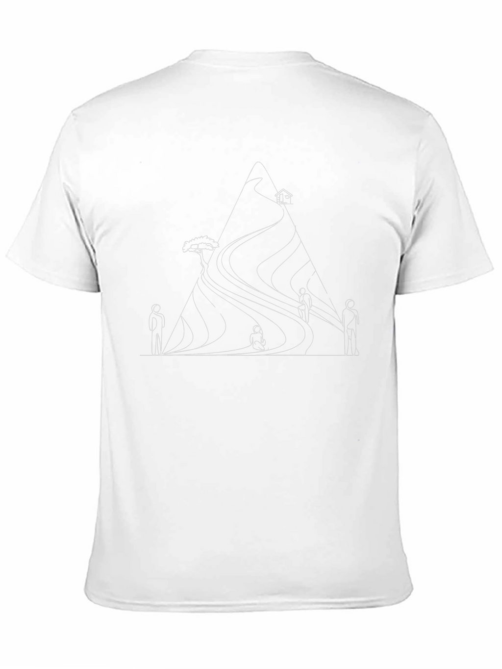 Minimalist Mountain Graphic T-Shirt
