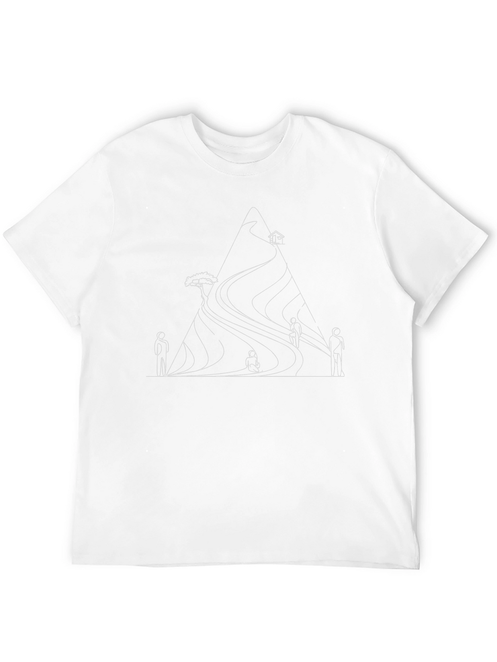 Minimalist Mountain Graphic T-Shirt