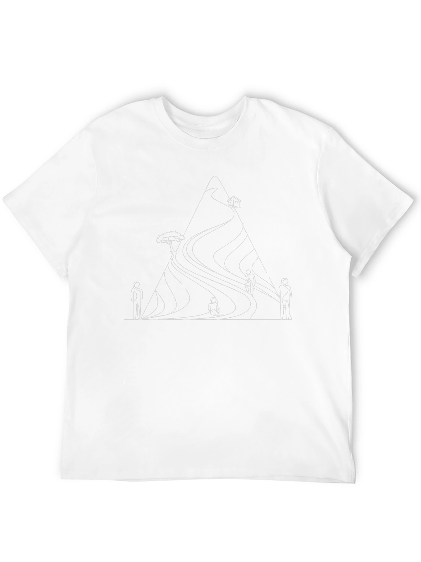 Minimalist Mountain Graphic T-Shirt