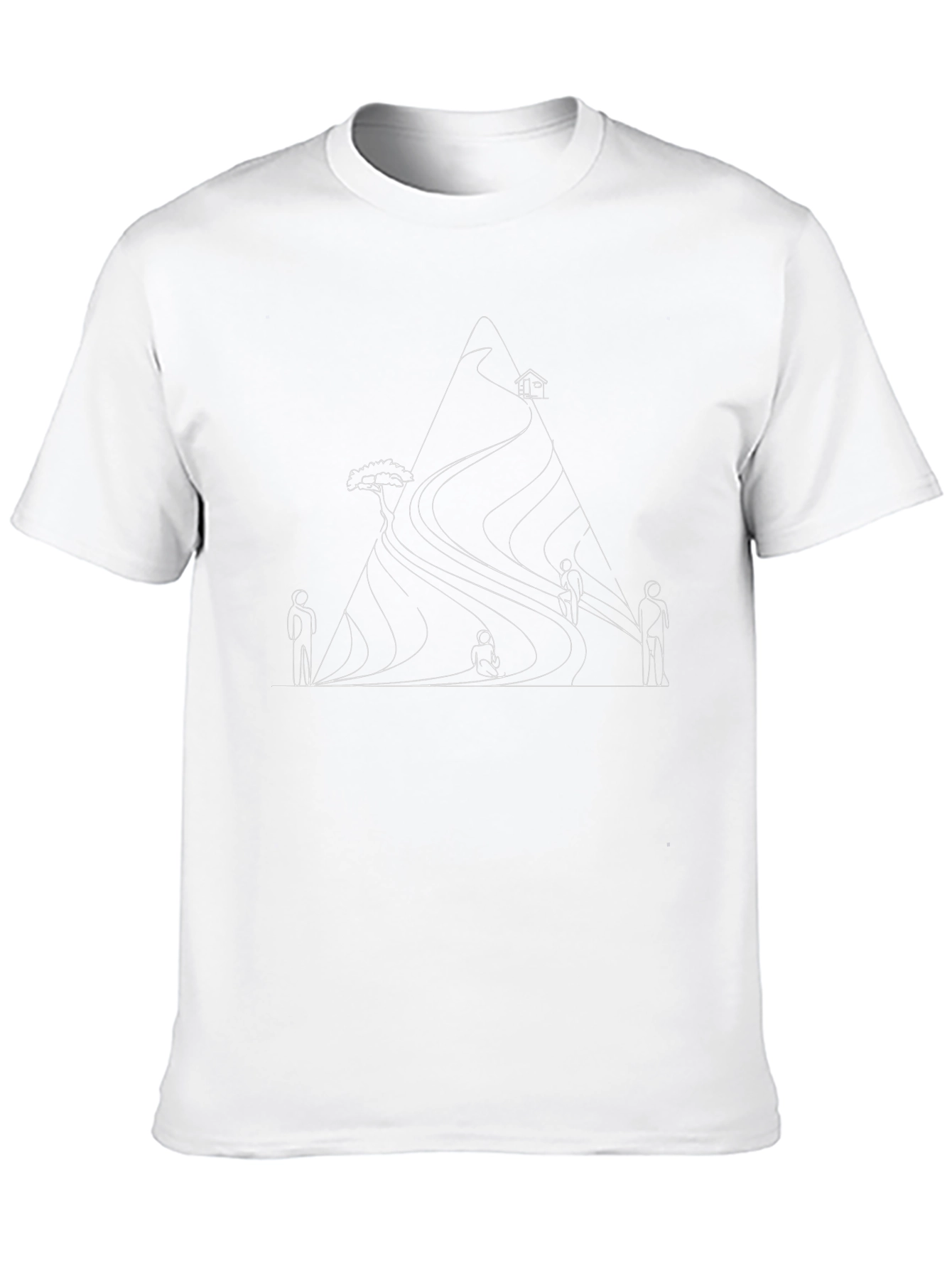 Minimalist Mountain Graphic T-Shirt