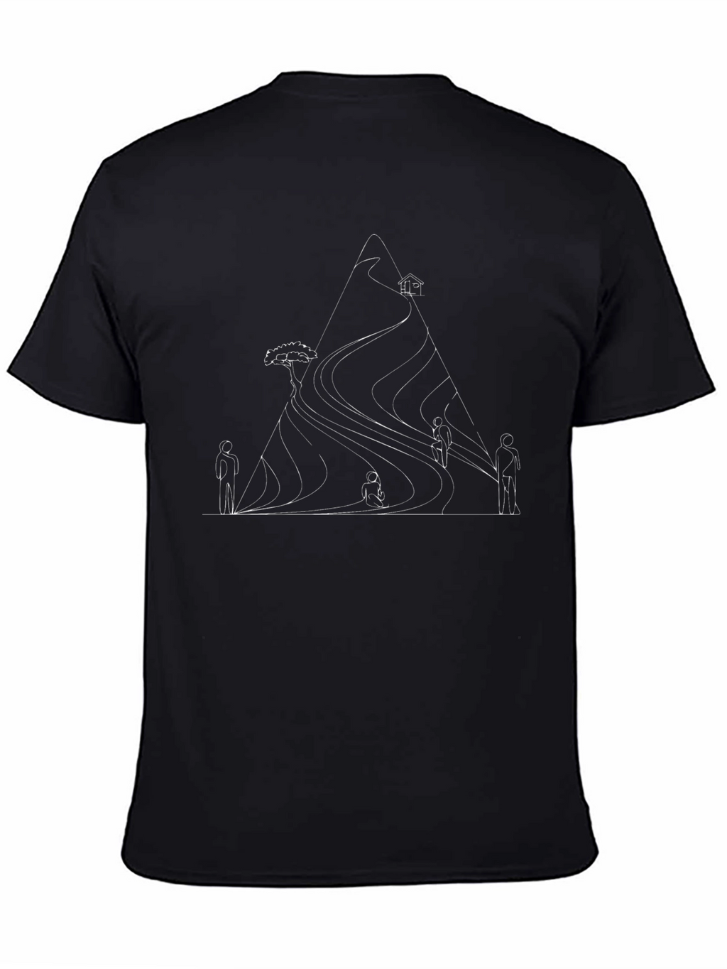 Minimalist Mountain Graphic T-Shirt
