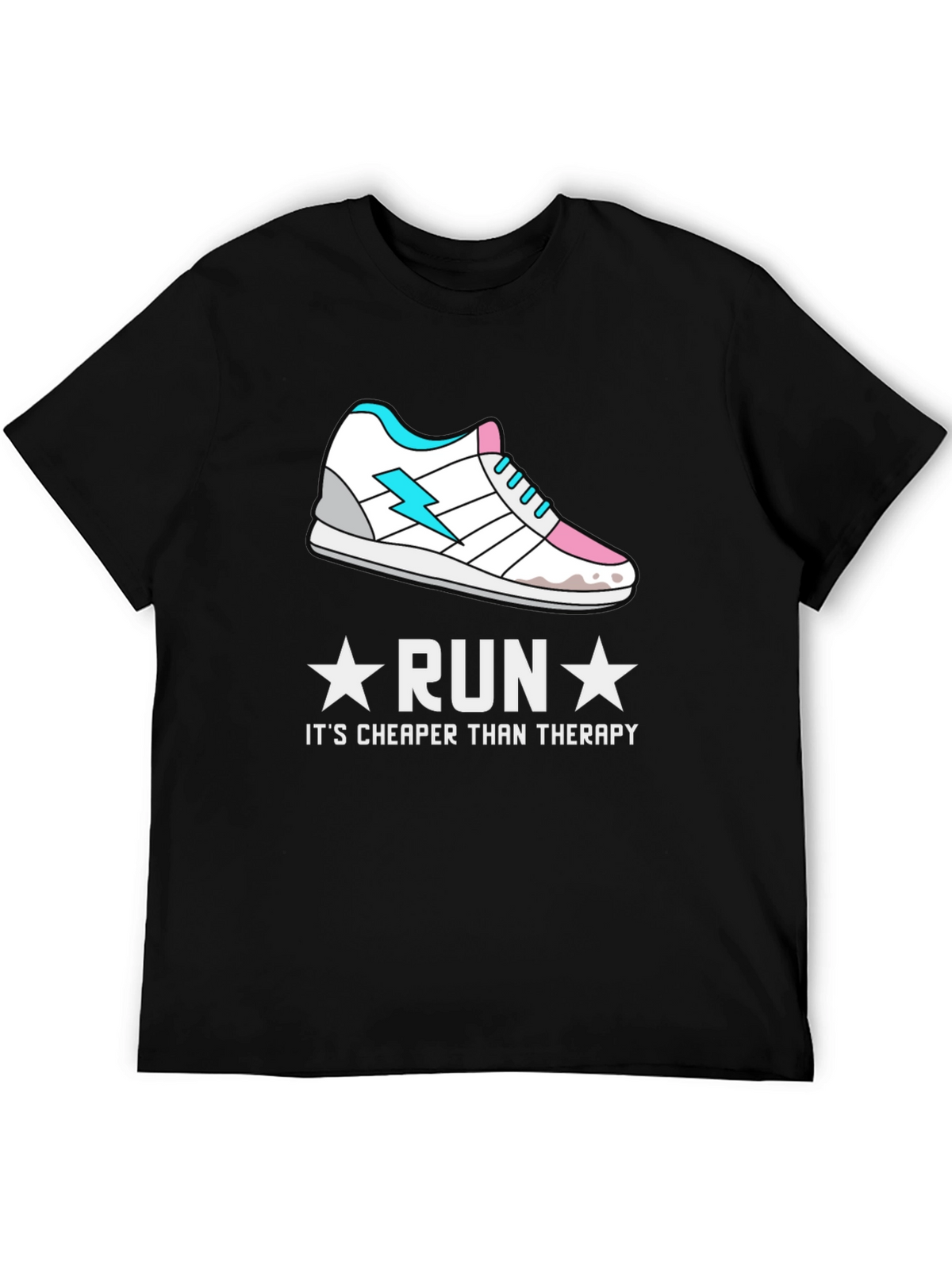 Run Cheaper Than Therapy Graphic Tee - Activewear Shirt