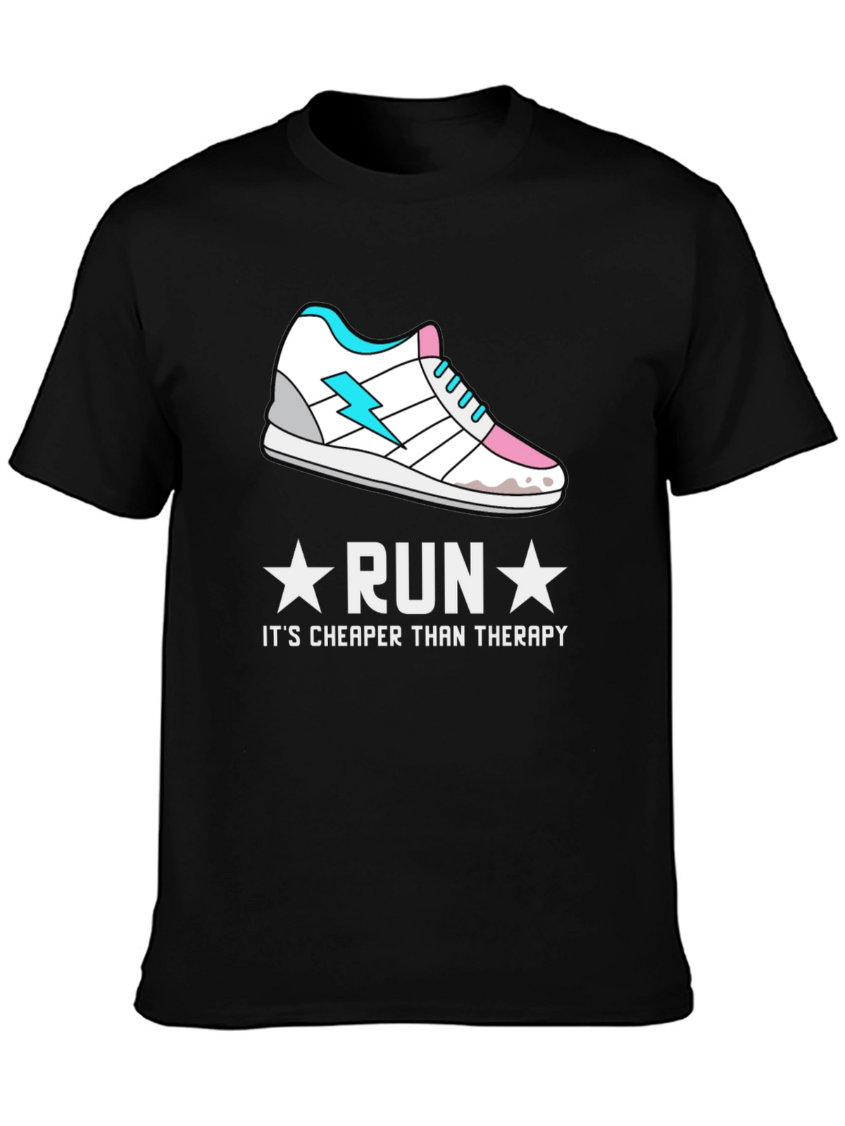 Run Cheaper Than Therapy Graphic Tee - Activewear Shirt