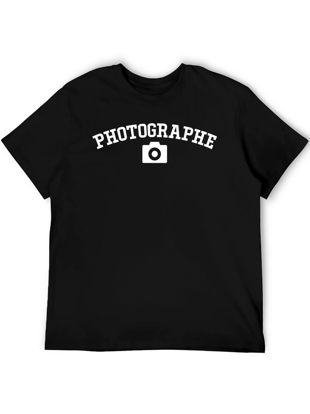 Photographe Black Crew Neck T-Shirt