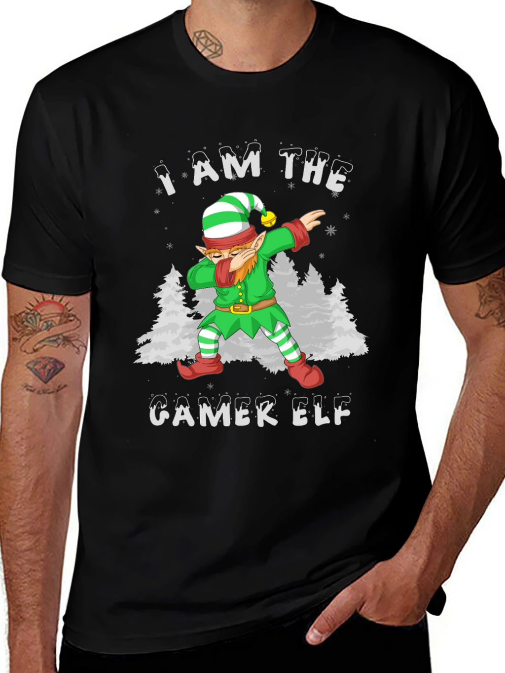I Am The Gamer Elf Holiday T-Shirt