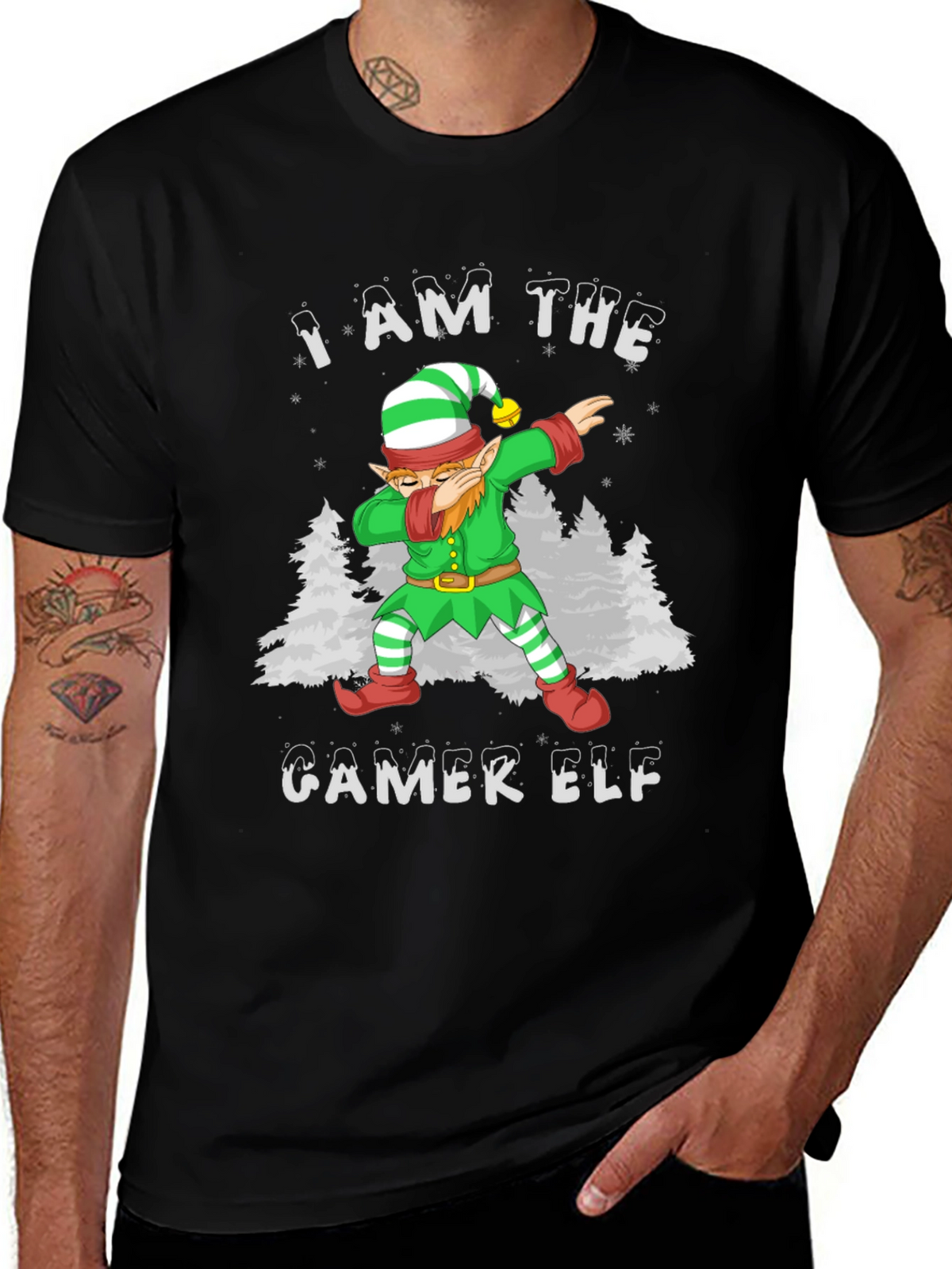 I Am The Gamer Elf Holiday T-Shirt