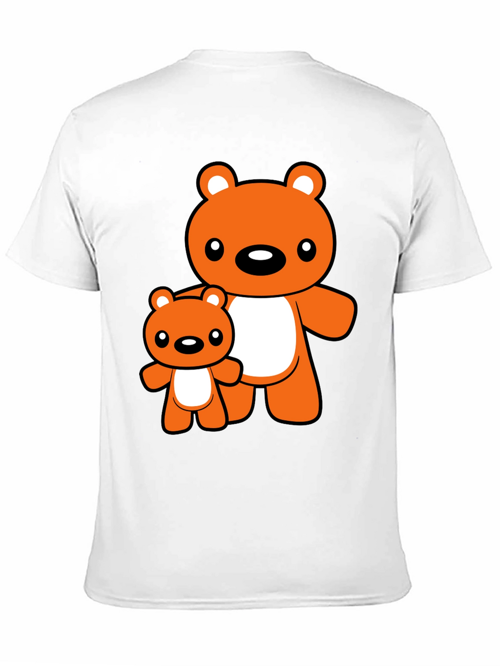 Cute Bear Graphic Tee - Black T-Shirt
