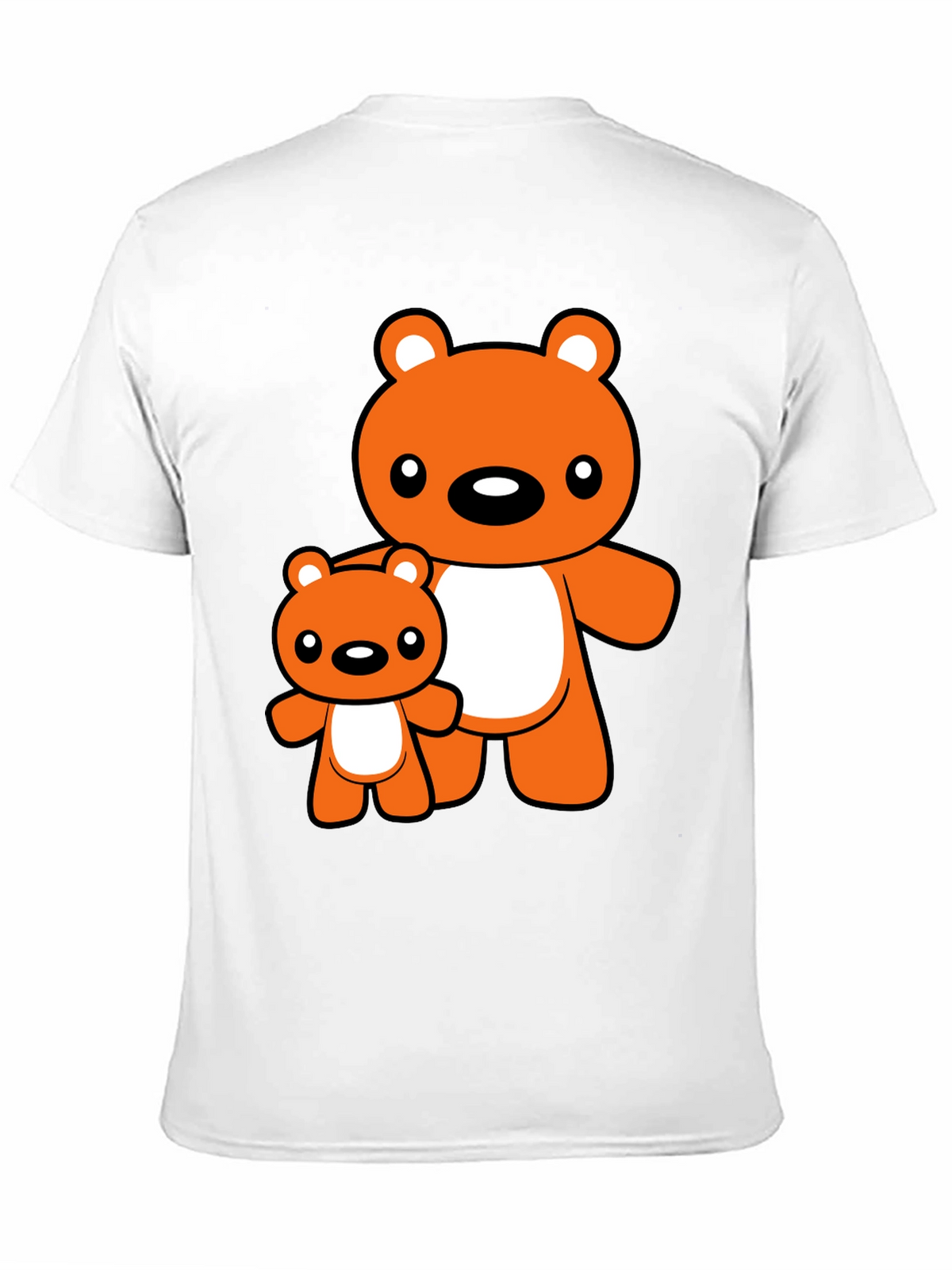 Cute Bear Graphic Tee - Black T-Shirt
