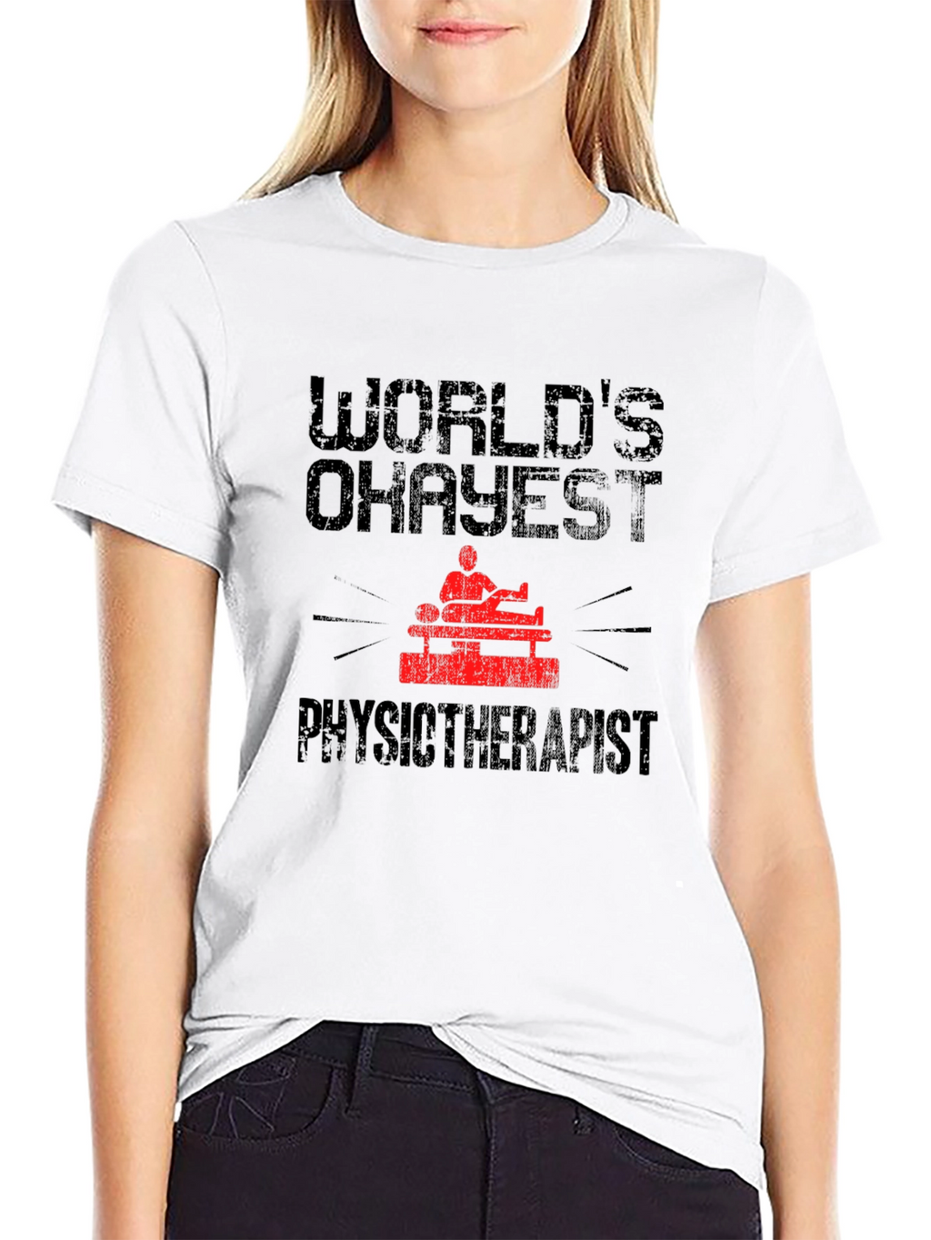 Worlds Okayest Physiotherapist Graphic Tee
