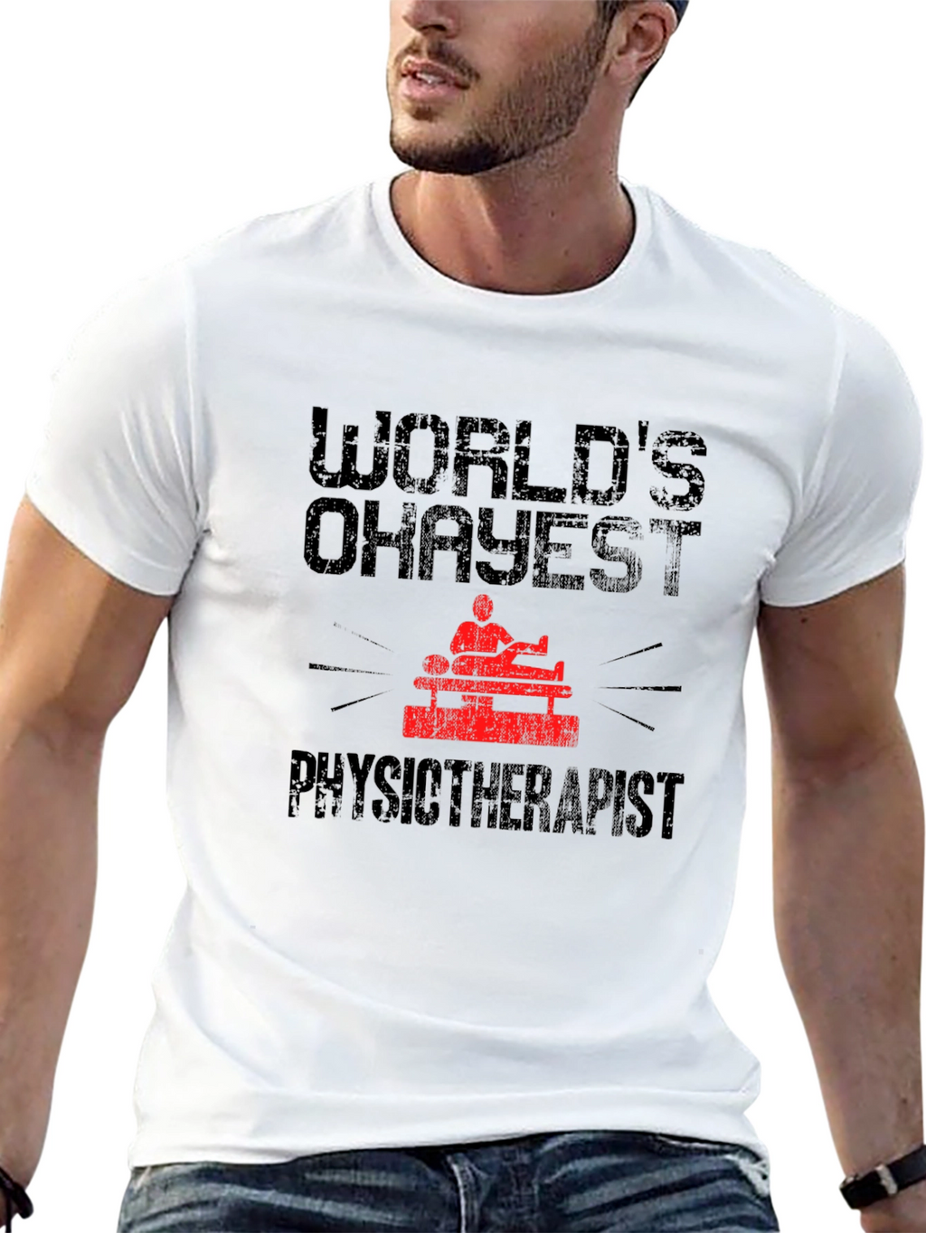 Worlds Okayest Physiotherapist Graphic Tee