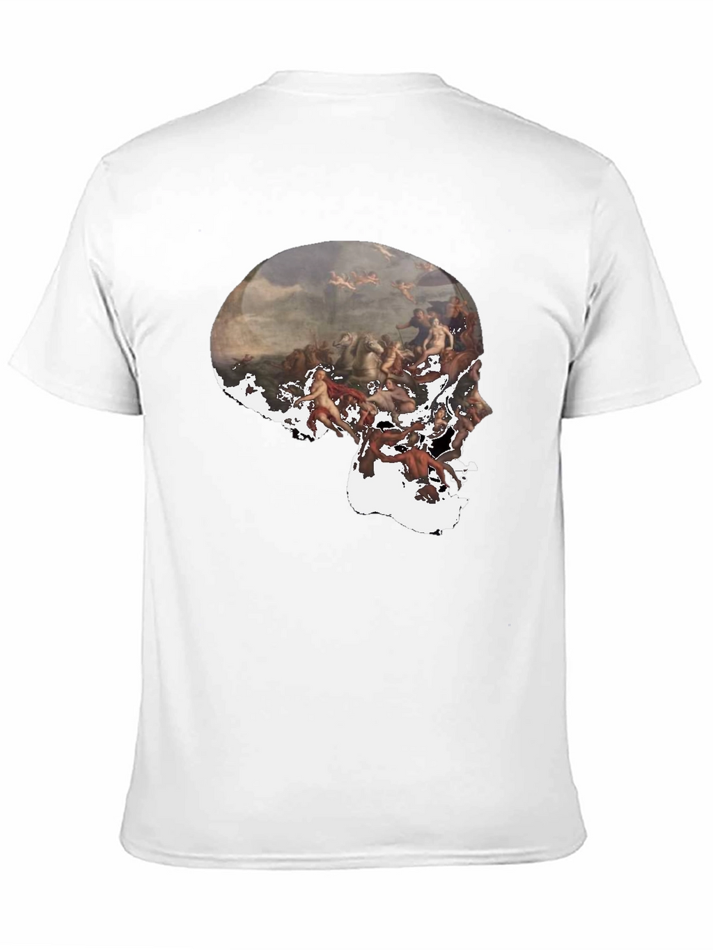 Skull Art Graphic Black T-Shirt