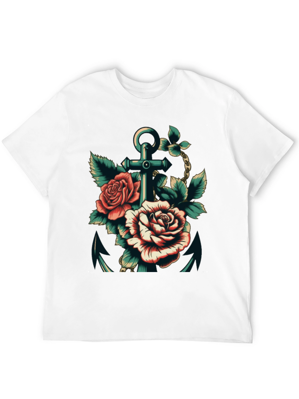 Anchor & Roses Graphic Tee