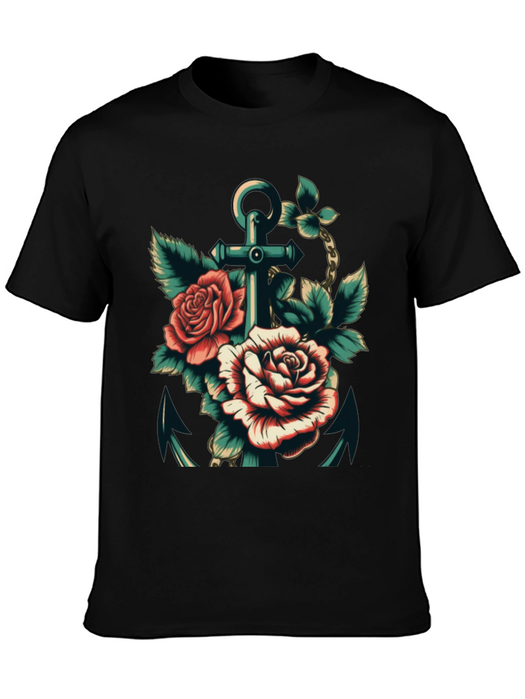 Anchor & Roses Graphic Tee