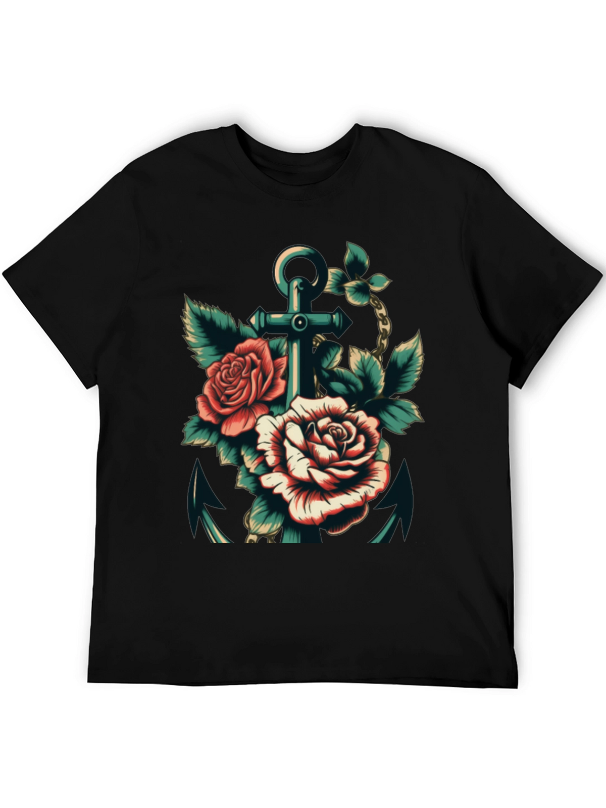 Anchor & Roses Graphic Tee
