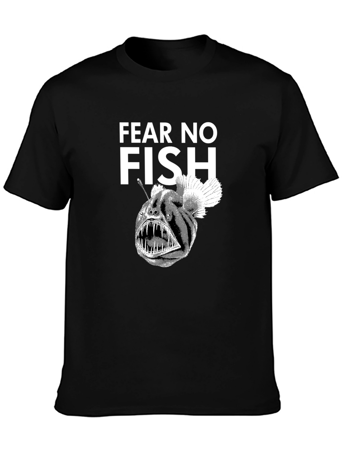 Fear No Fish Black Angler T-Shirt