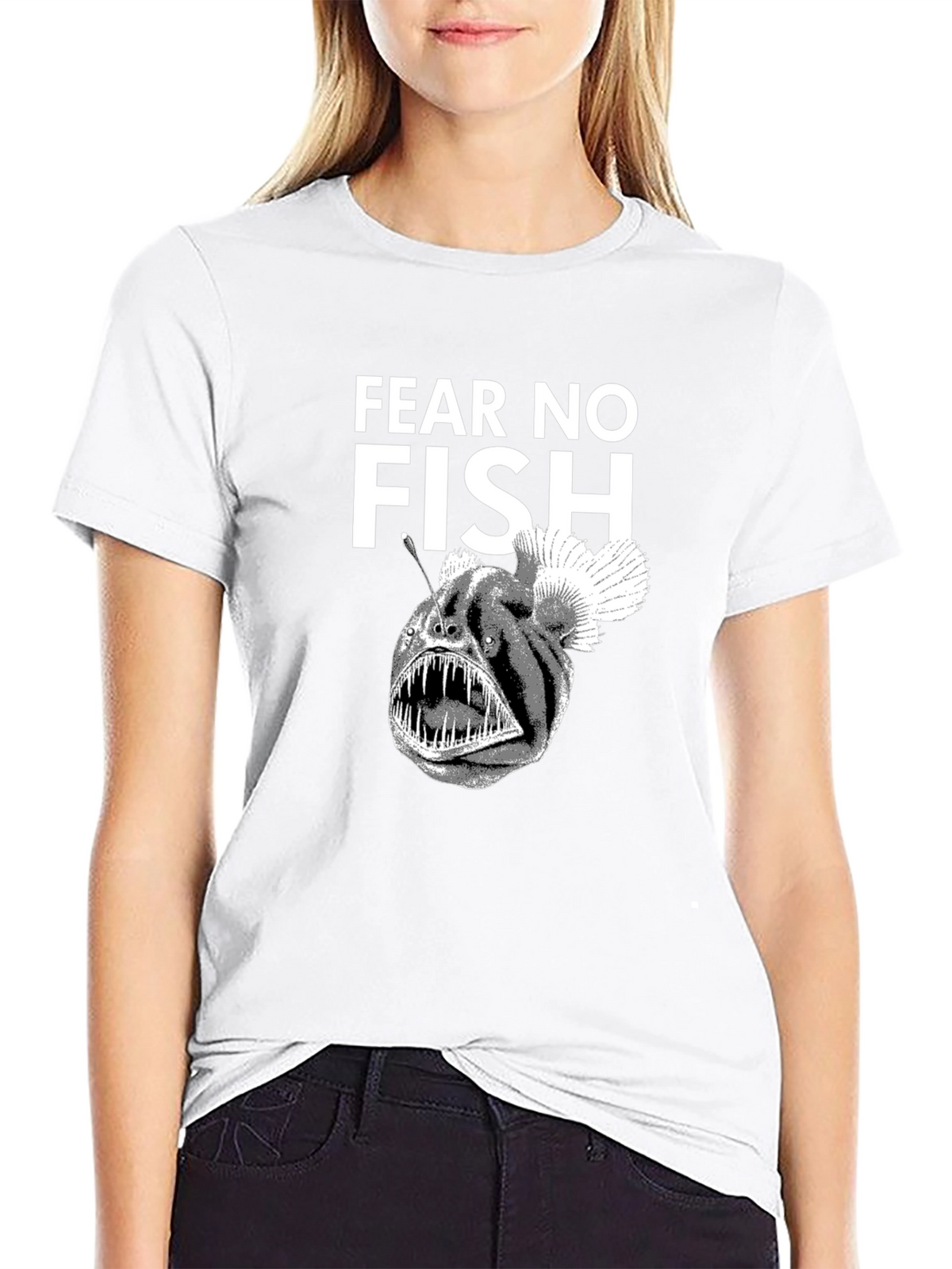 Fear No Fish Black Angler T-Shirt