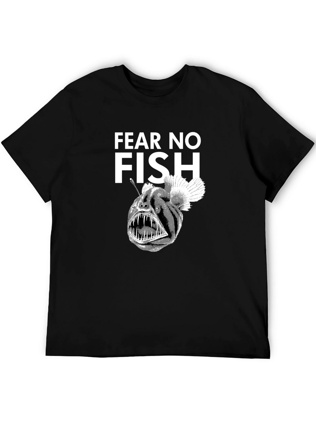 Fear No Fish Black Angler T-Shirt