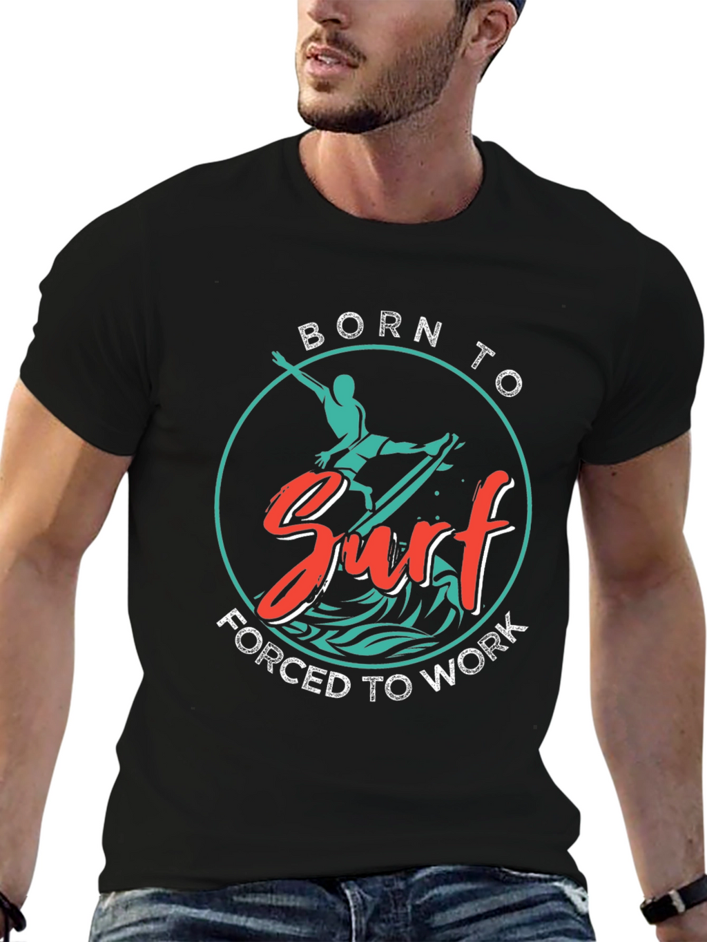 Born to Surf Graphic T-Shirt