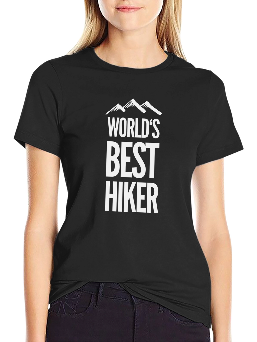 Worlds Best Hiker T-Shirt - Mountain Design