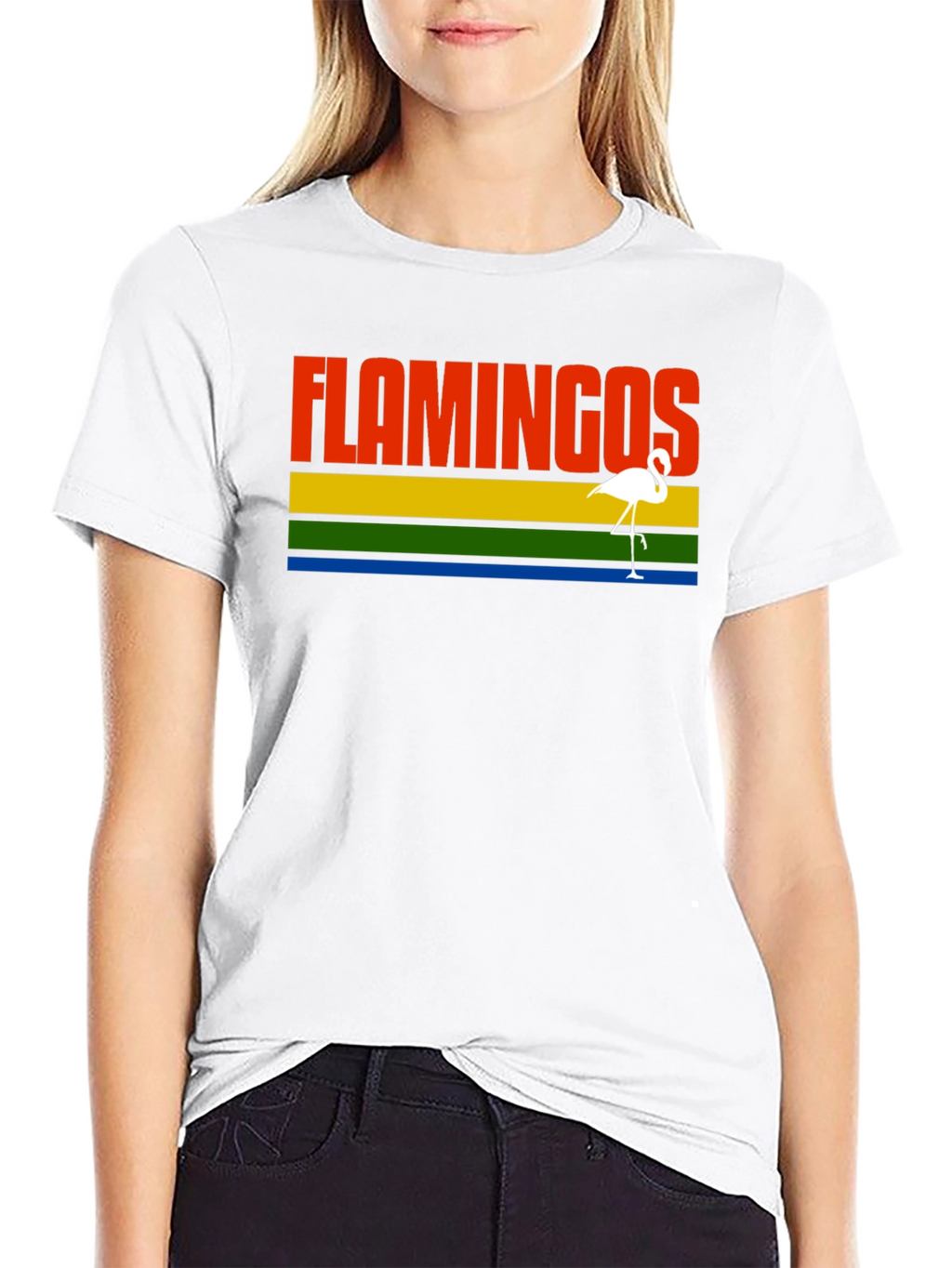 Flamingos Graphic Tee - Retro Style