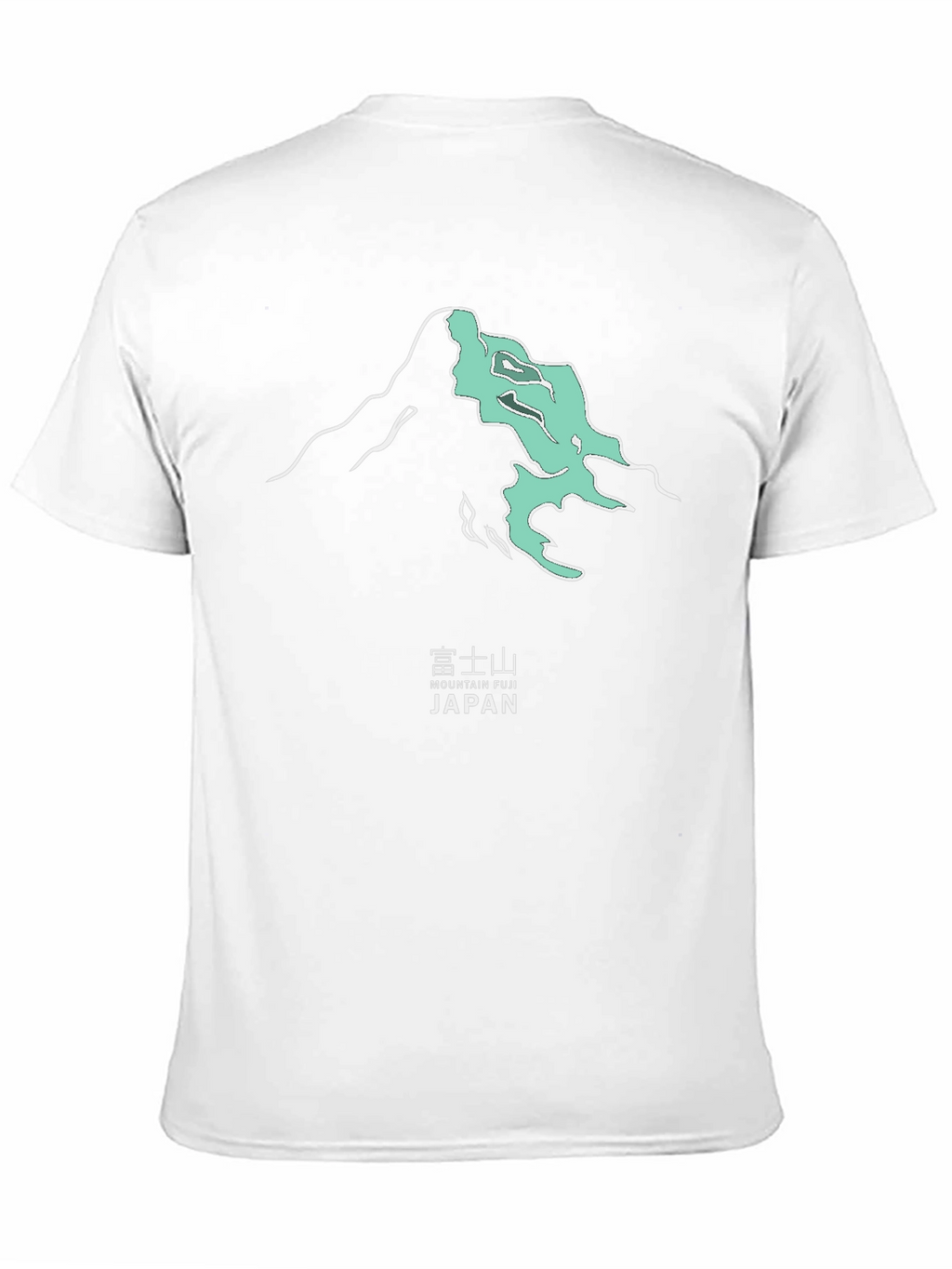 Mountain Fuji Japan Graphic Tee - Modern Black T-Shirt